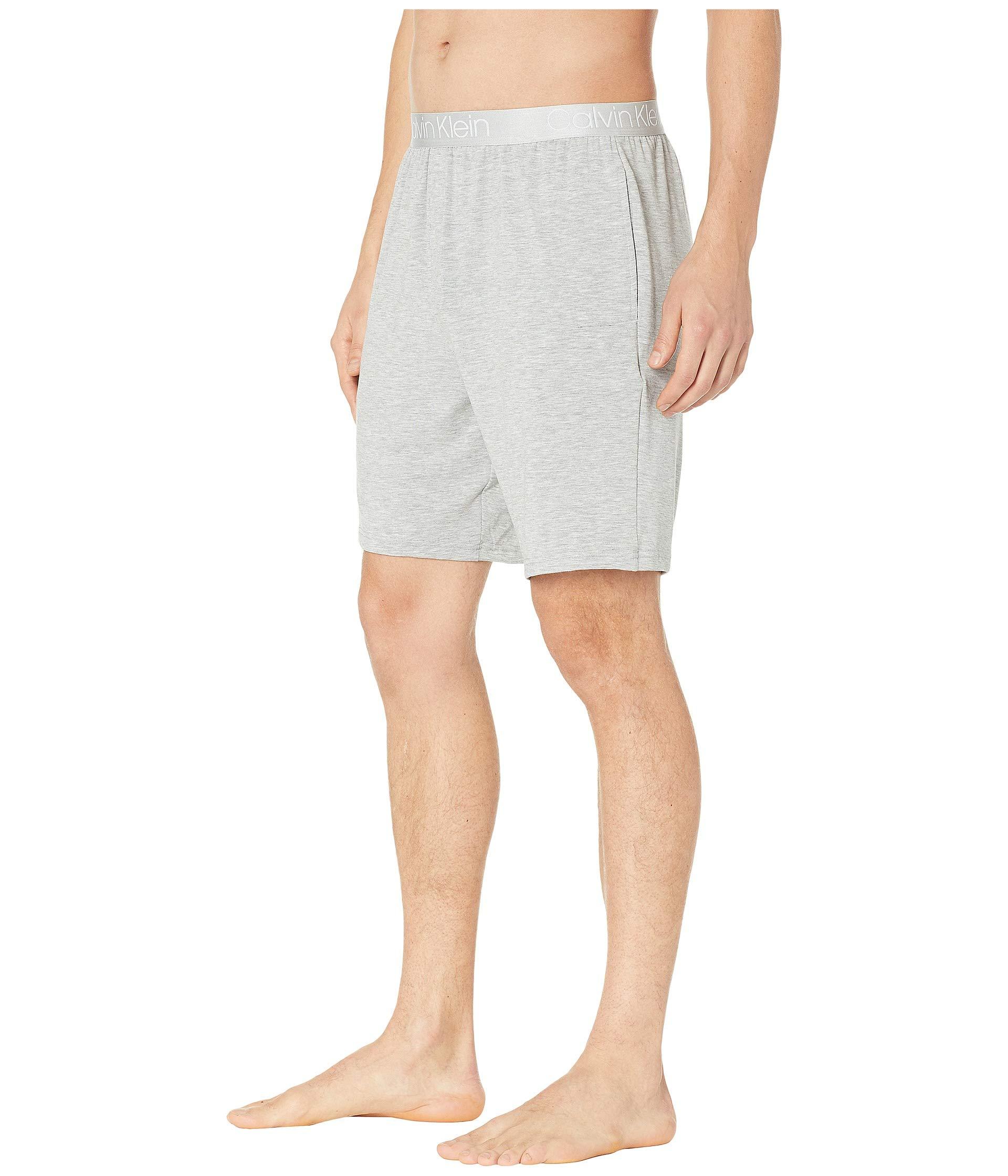 Modal Sleep Men (grey Heather) Calvin | Klein Lyst in for Gray Ultra Soft Men\'s Shorts Pajama