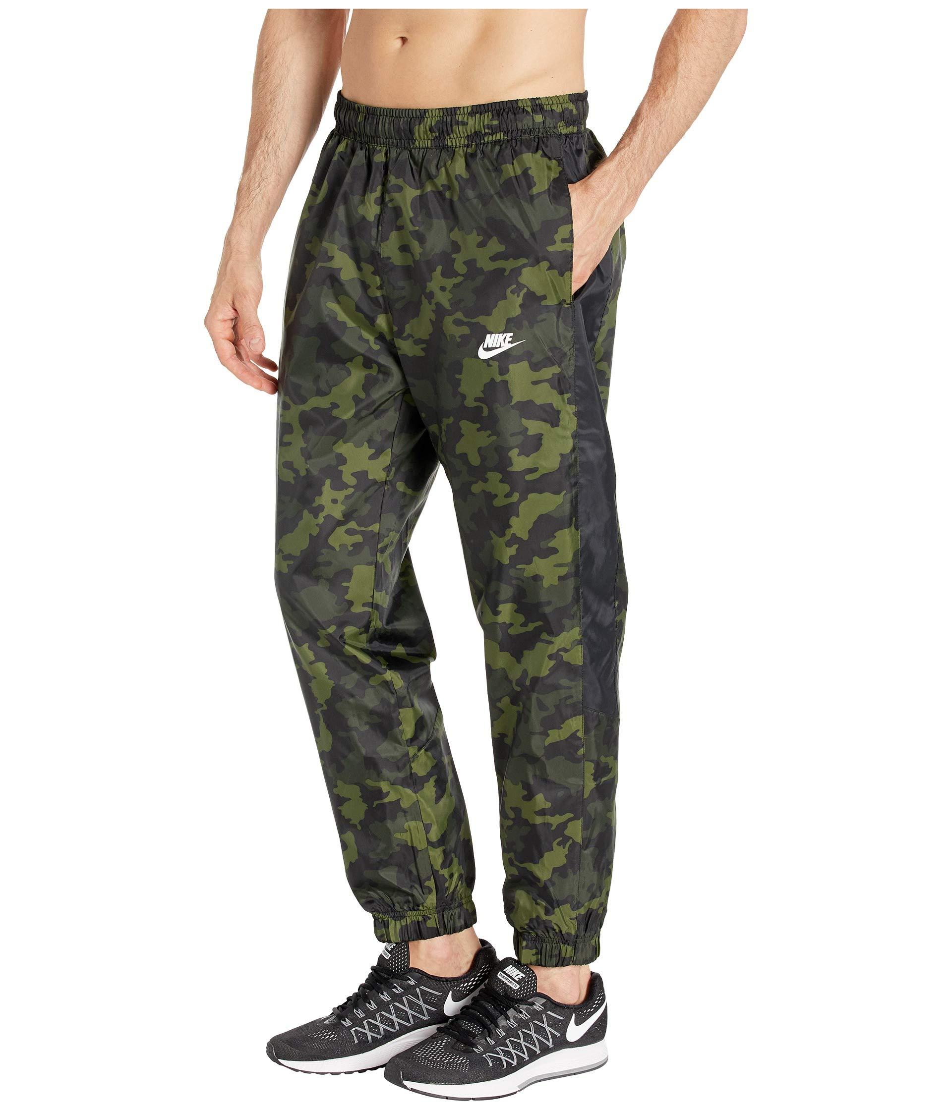Nike Camo Woven Track Pants in Green for Men | Lyst