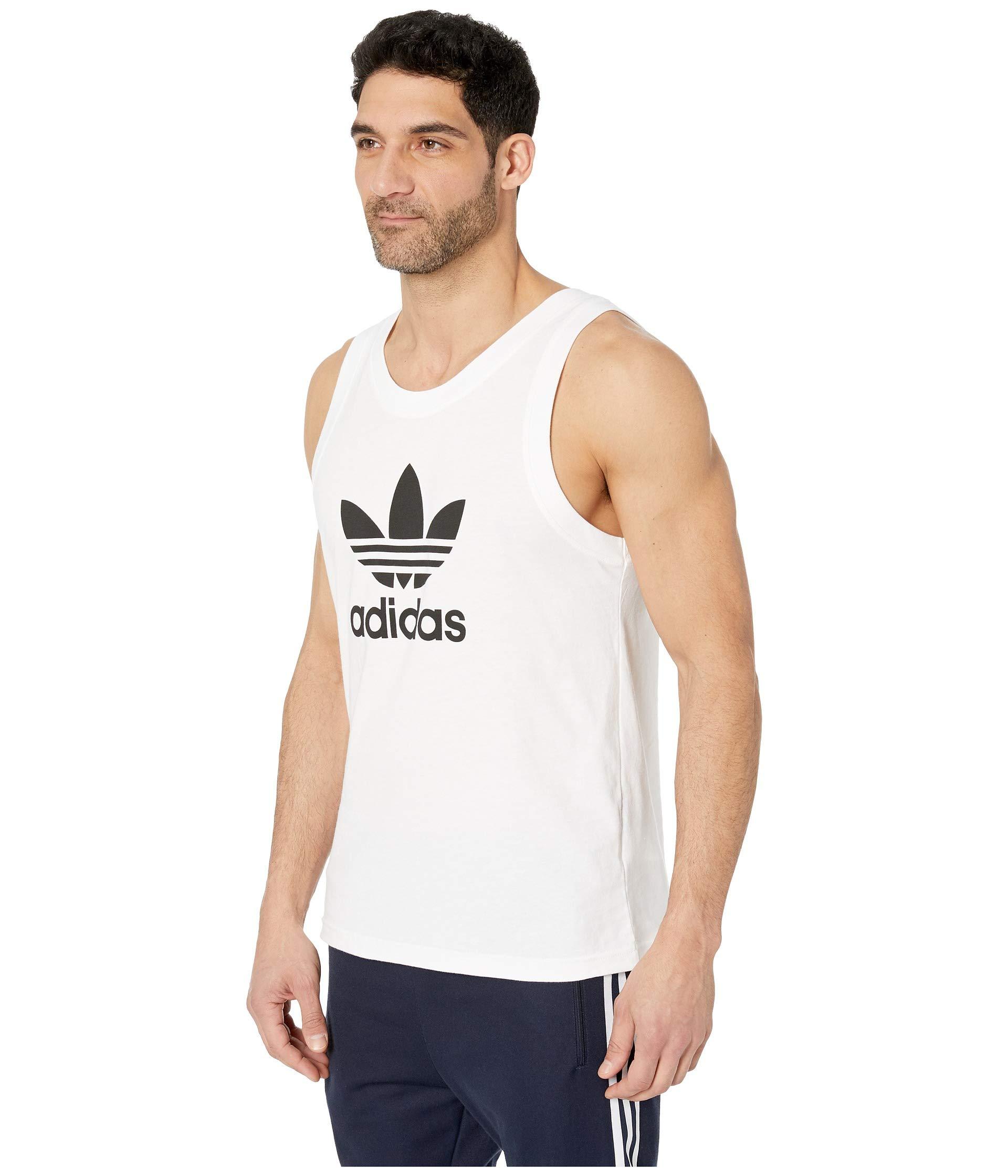 adidas originals trefoil mesh tank top
