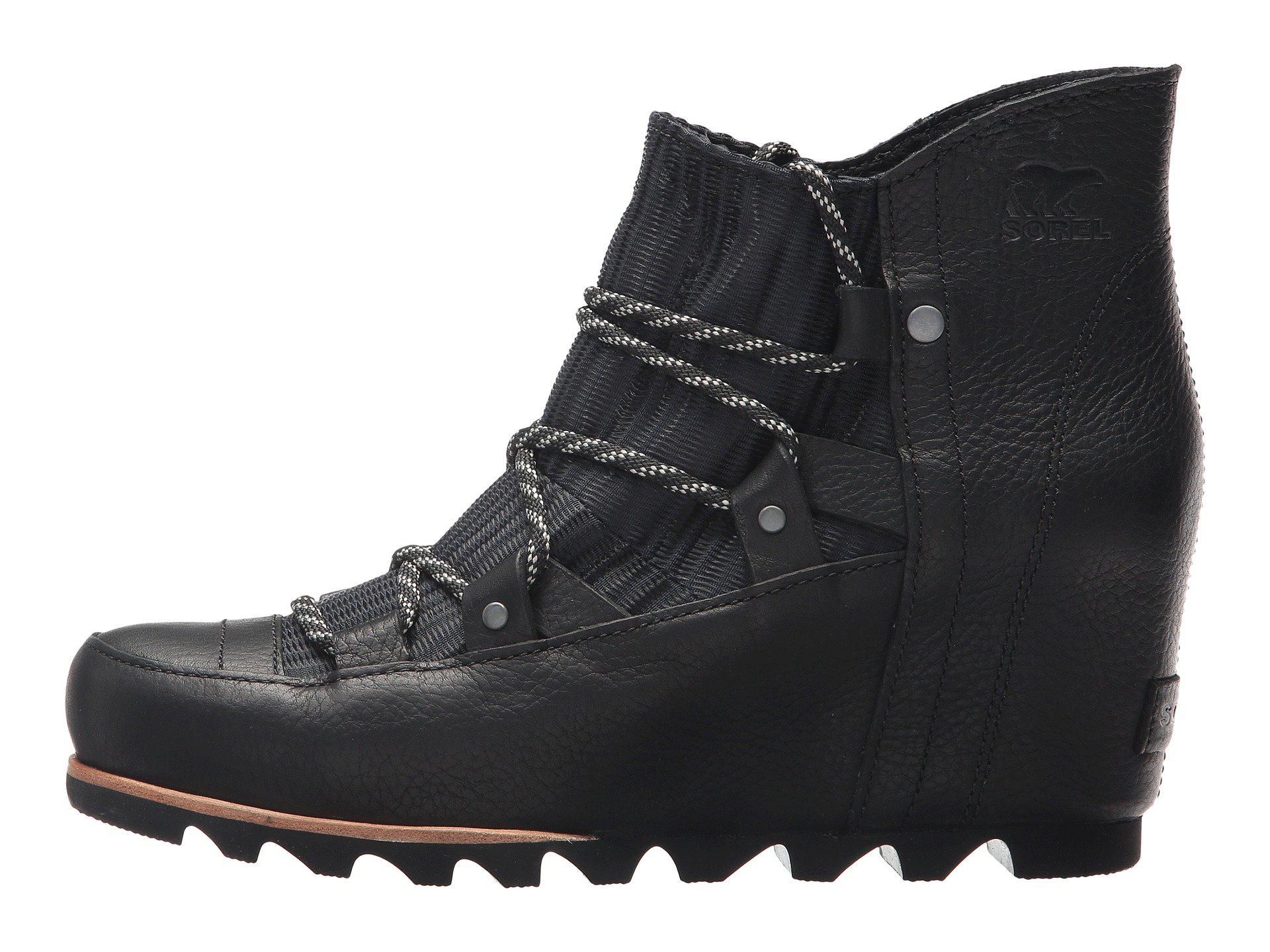 sorel sandy wedge black