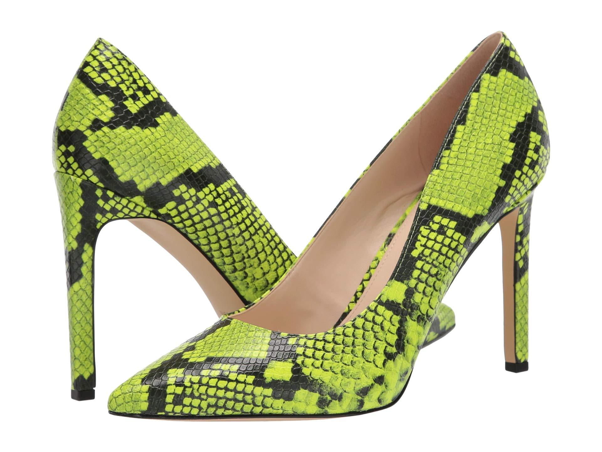 nine west green pumps
