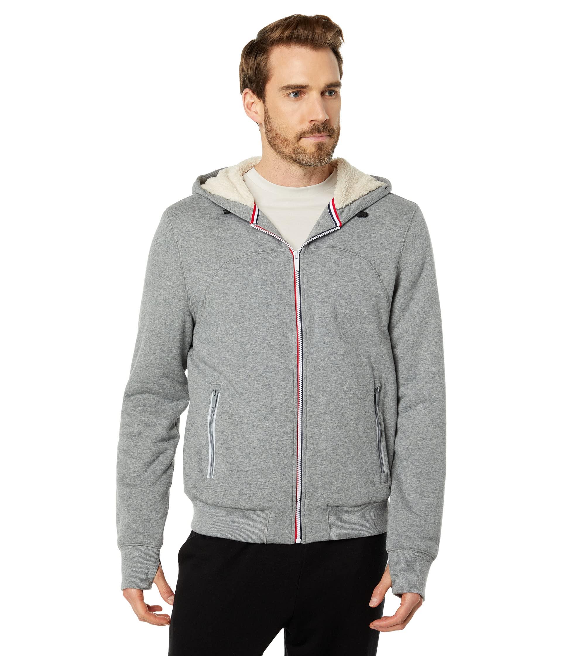 Fourlaps Rush Sherpa Lined Full Zip Hoodie in Gray for Men | Lyst