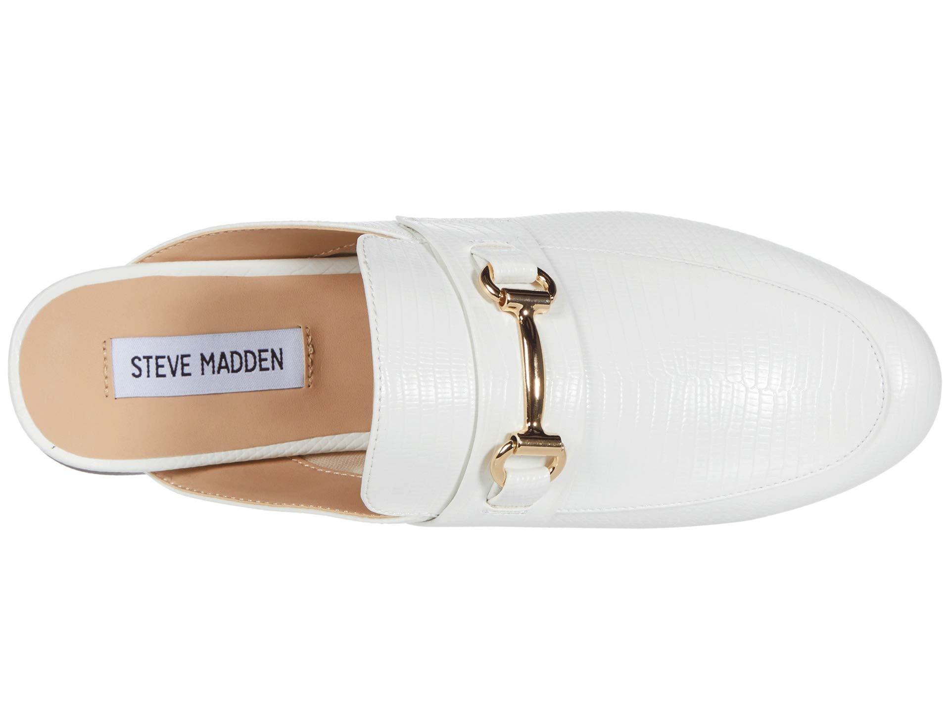 white steve madden mules