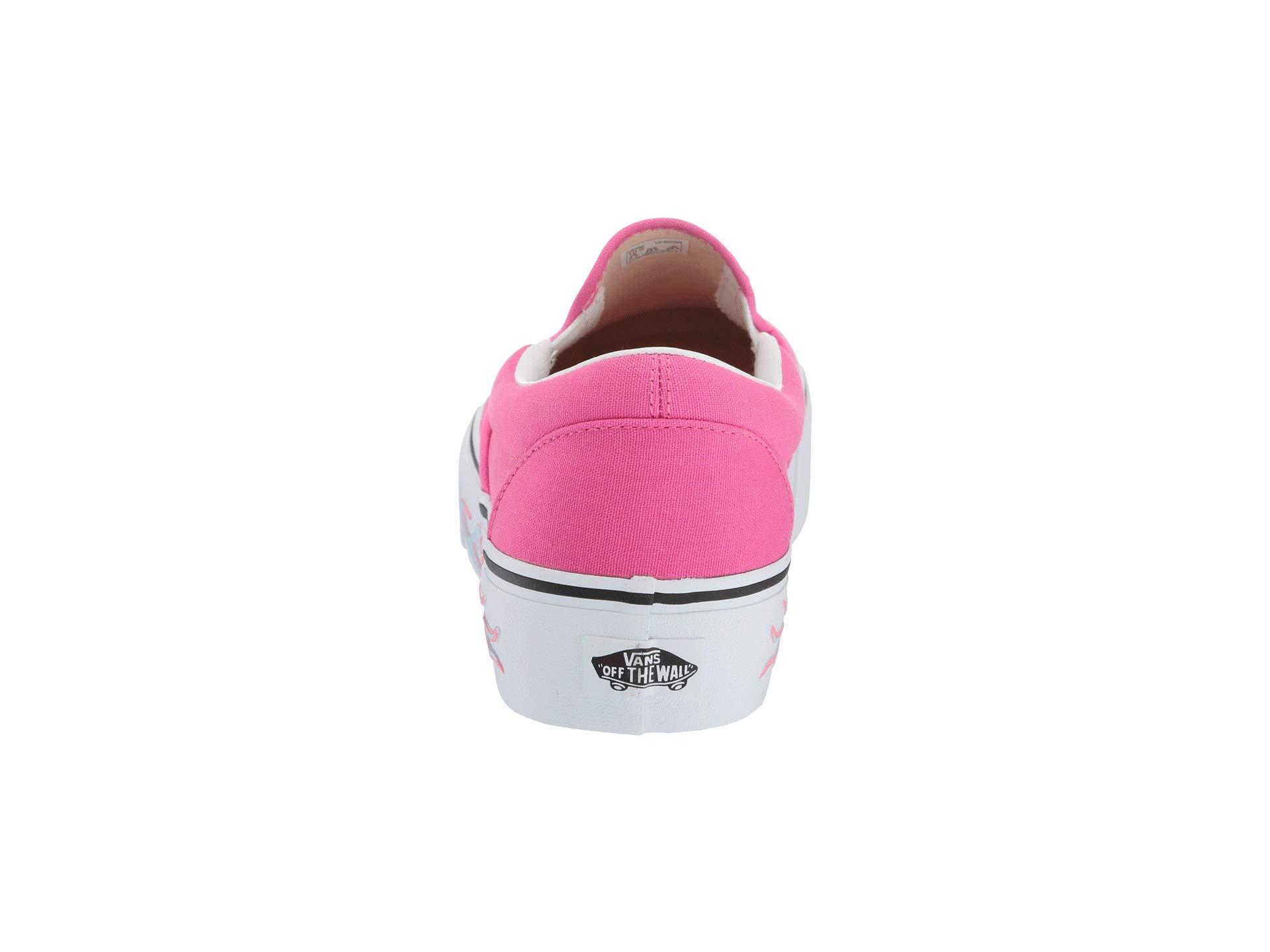 Vans Classic Slip-on Platform ((sidewall Flame) Carmine Rose) Slip On Shoes  in Pink | Lyst