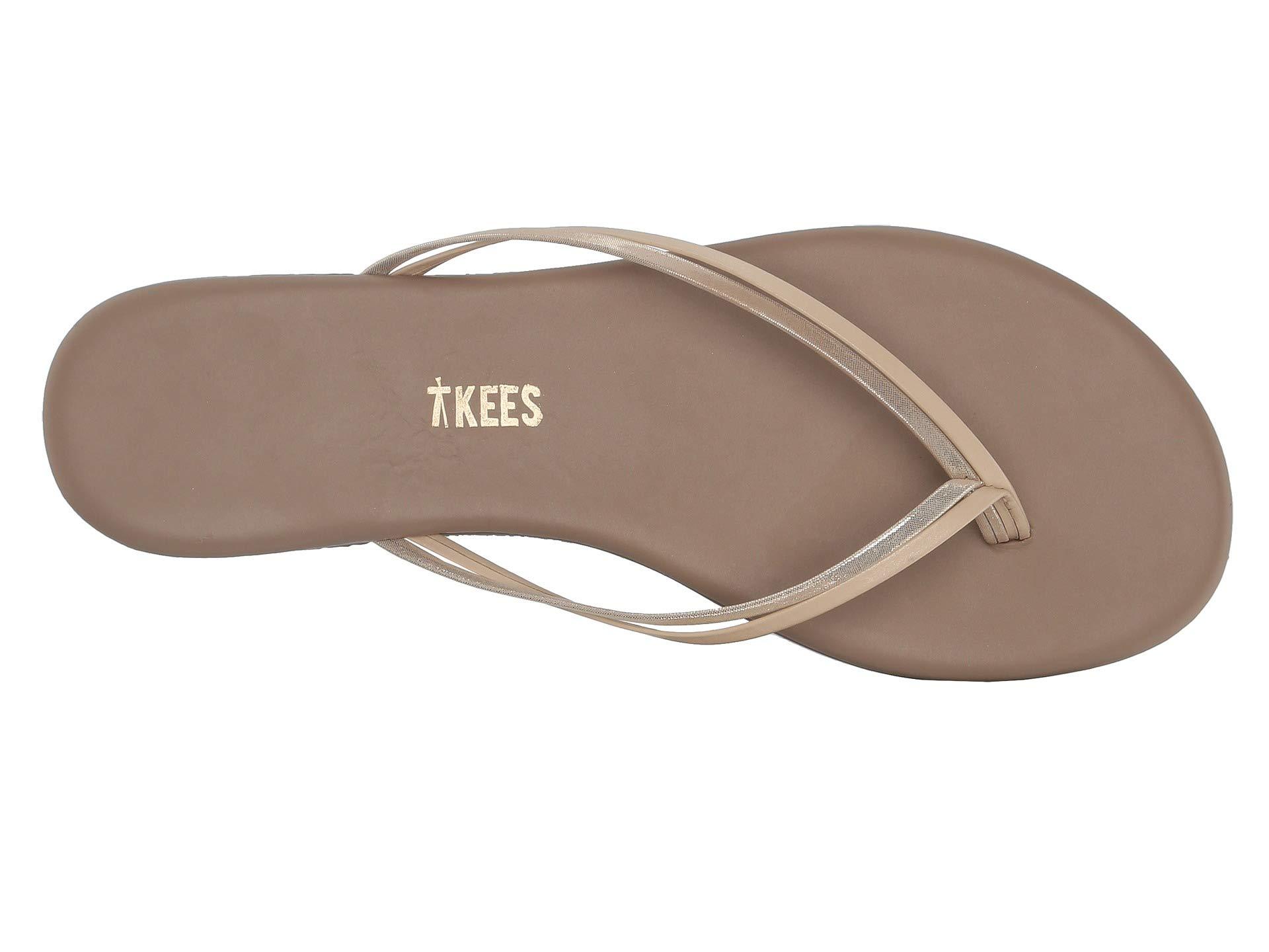 TKEES Leather Flip-flop-duos in Beige (Natural) - Lyst