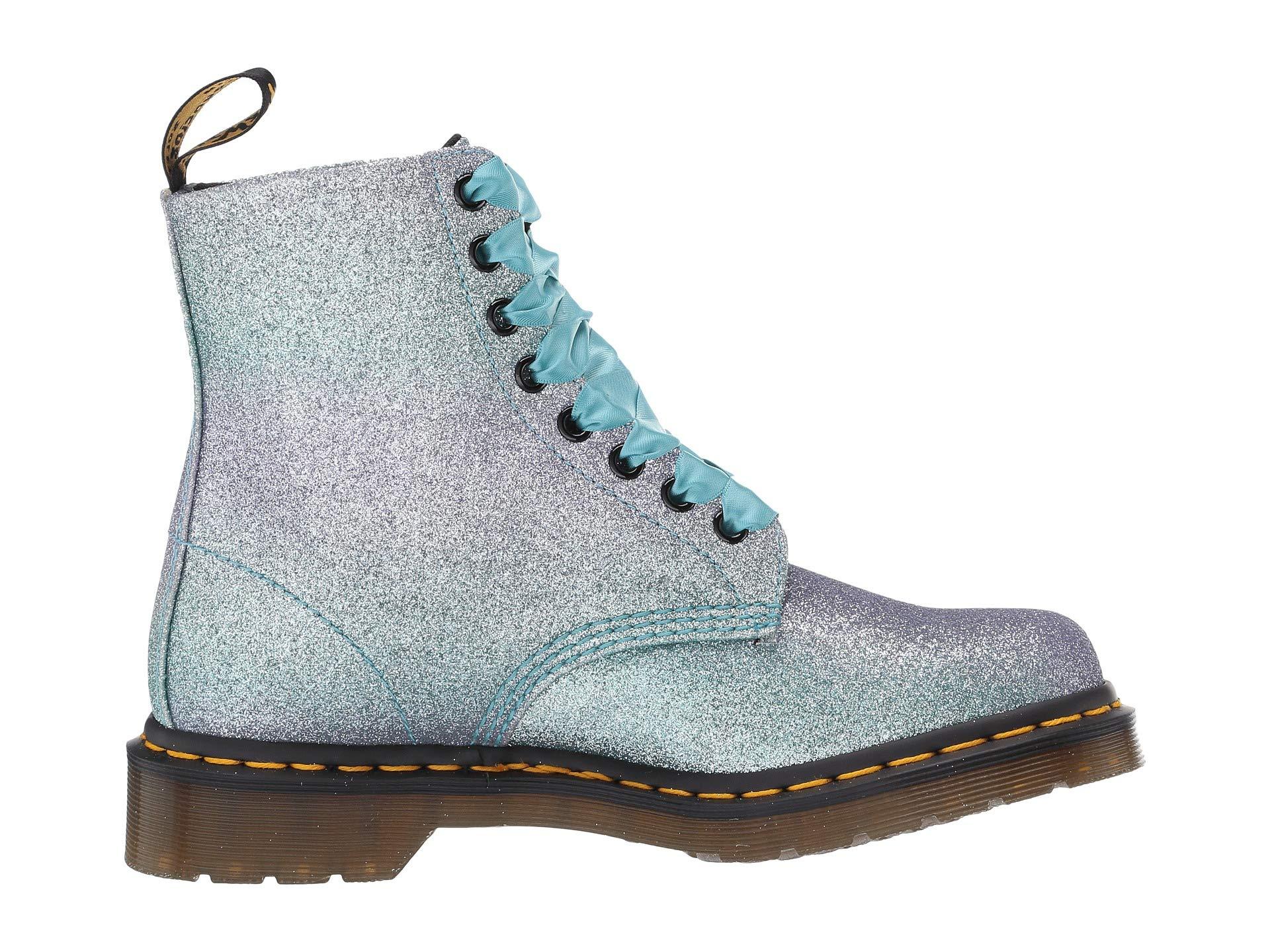 Dr. Martens Synthetic 1460 Pascal Glitter in Lilac/Teal Glitter pu