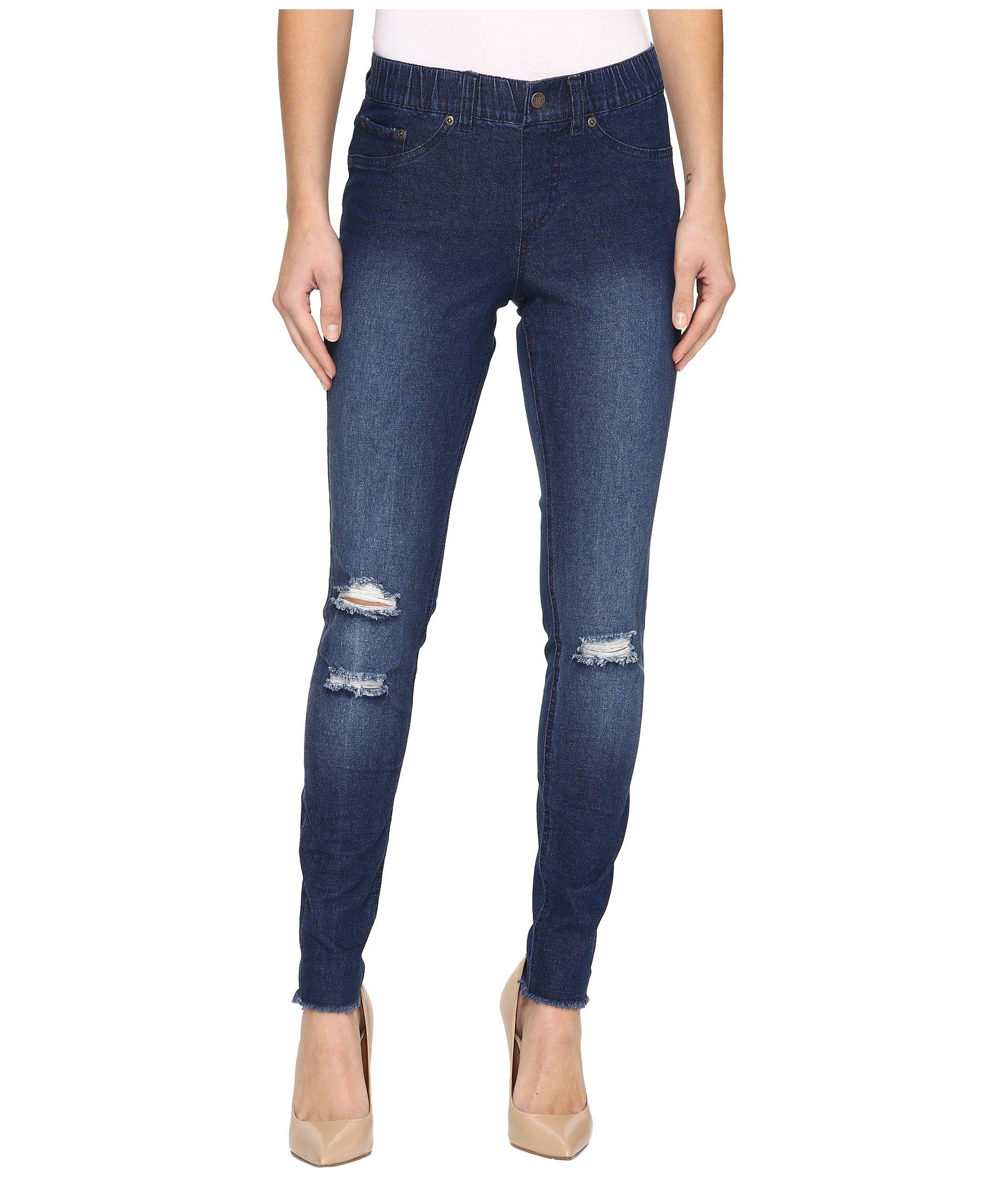 Hue Ripped Curvy Fit Denim Leggings in Blue Save 5 Lyst