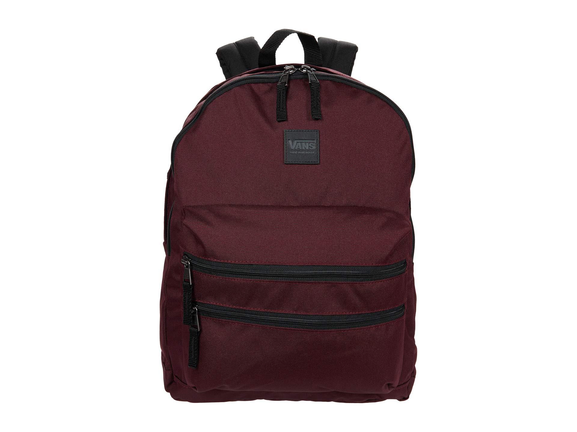 burgundy vans backpack