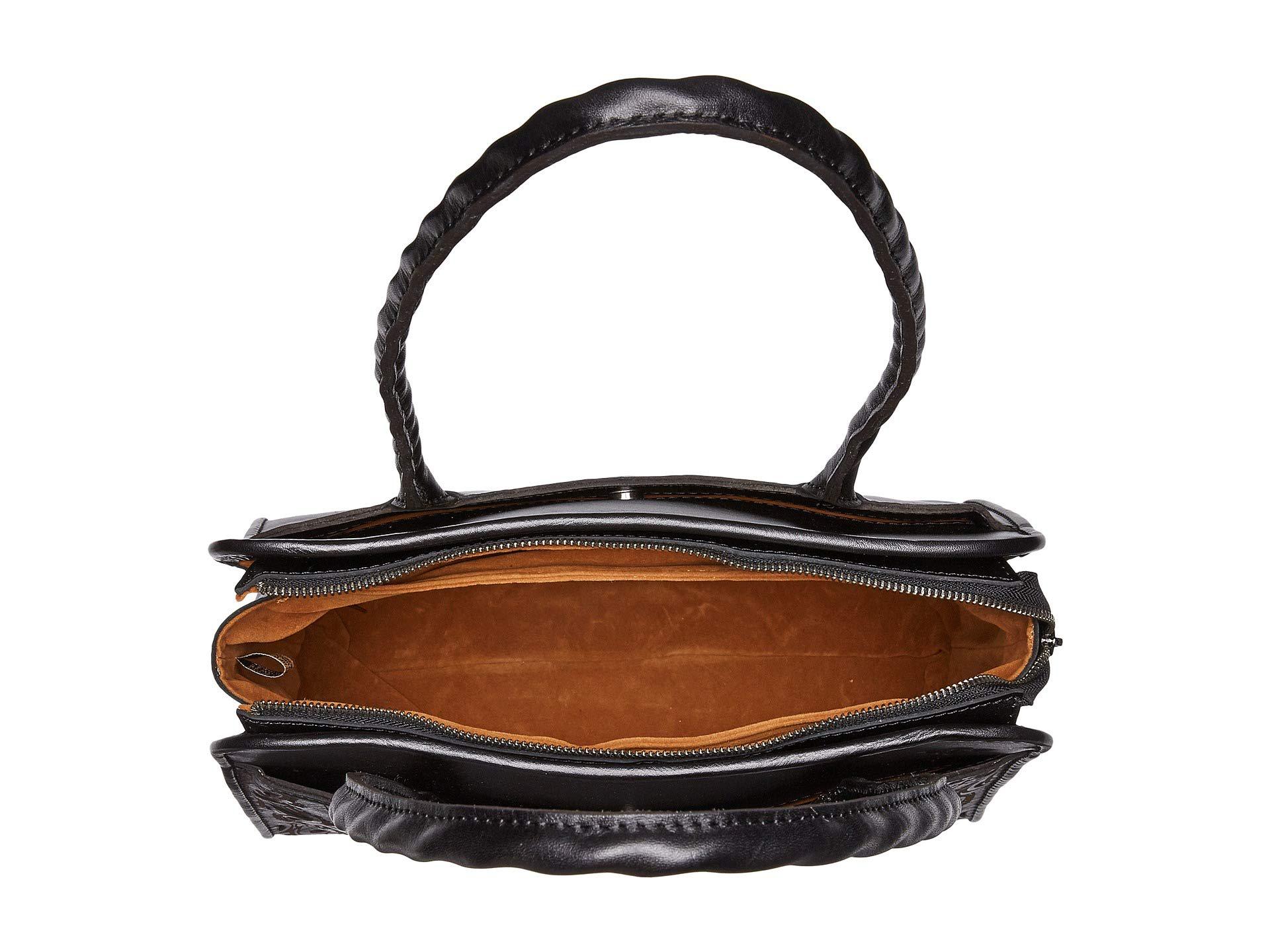 Patricia Nash Leather Large Paris Satchel (black) Satchel Handbags - Lyst