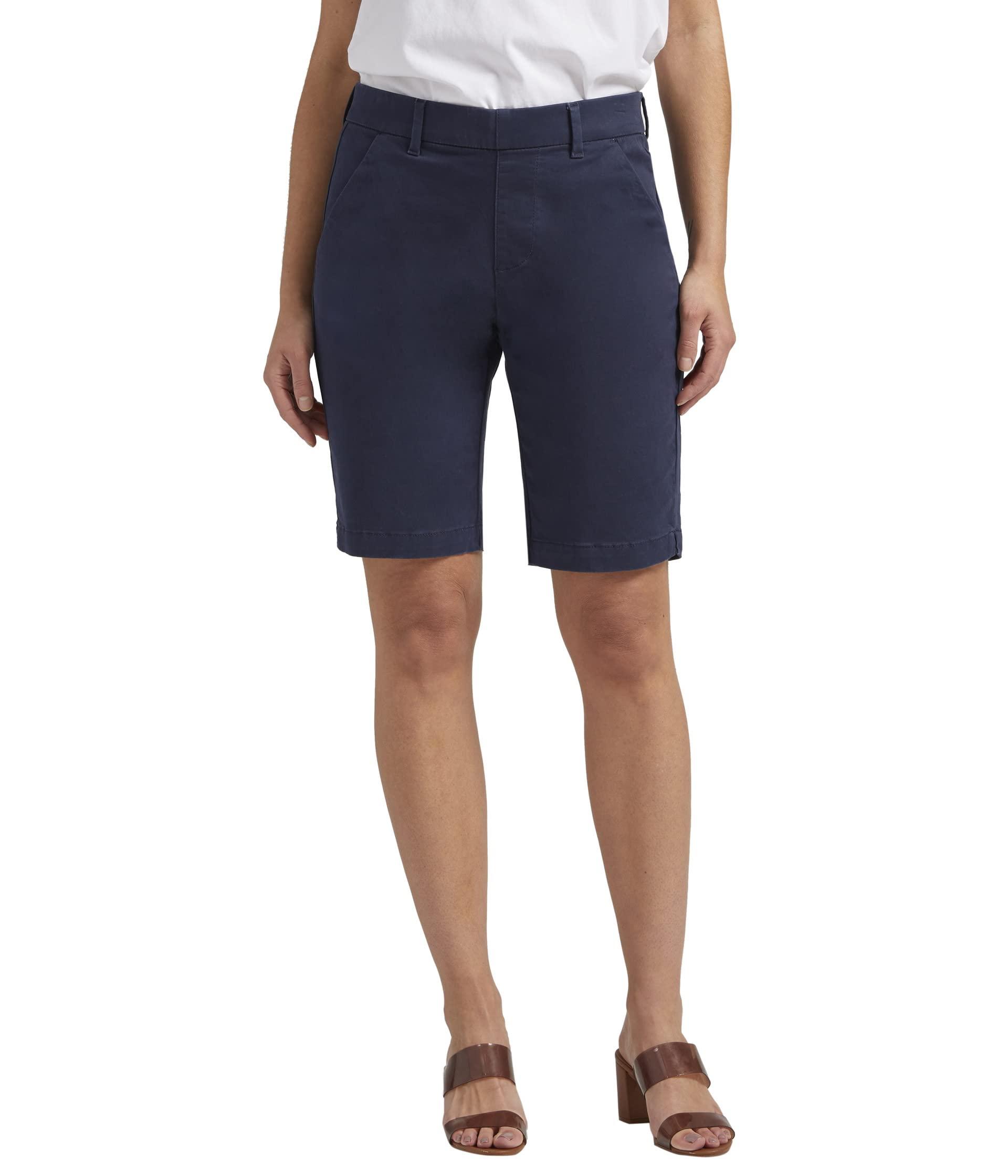 Jag Jeans Maddie Mid-rise 10 Shorts in Blue | Lyst