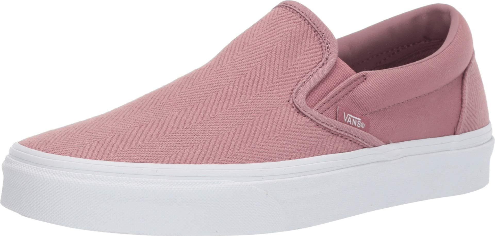 herringbone slip on vans nostalgia rose