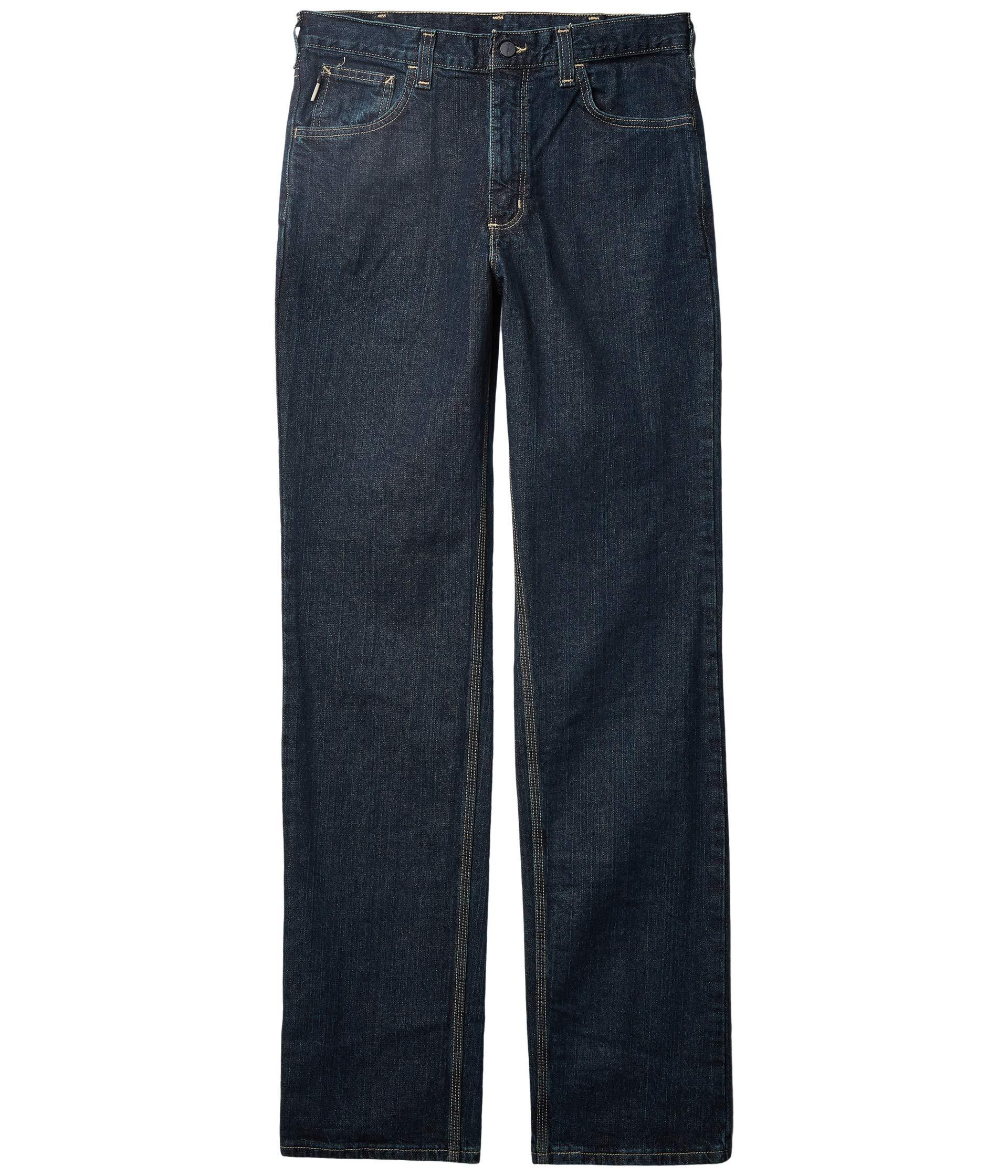 Carhartt Denim Flameresistant Rugged Flex Jeans Straight Fit in Black for Men Lyst