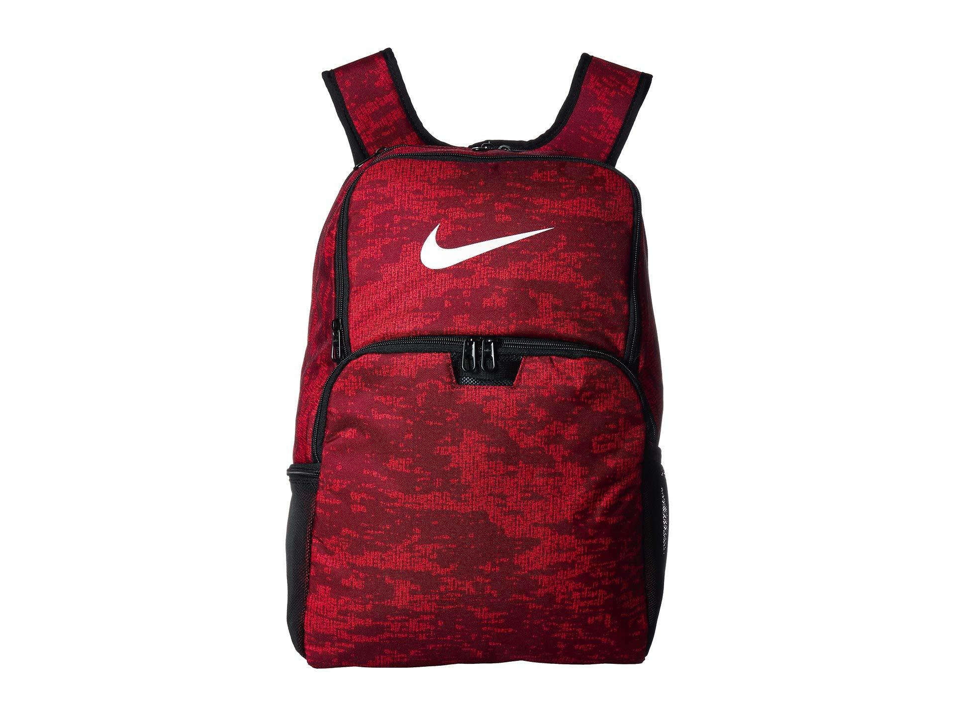 nike red camo backpack