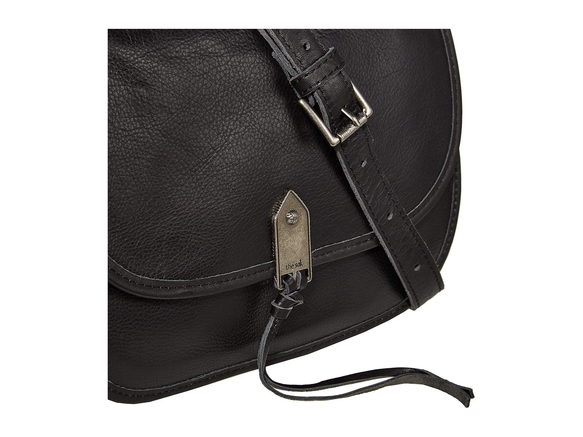 The Sak Playa Leather Saddle Bag in Black Lyst