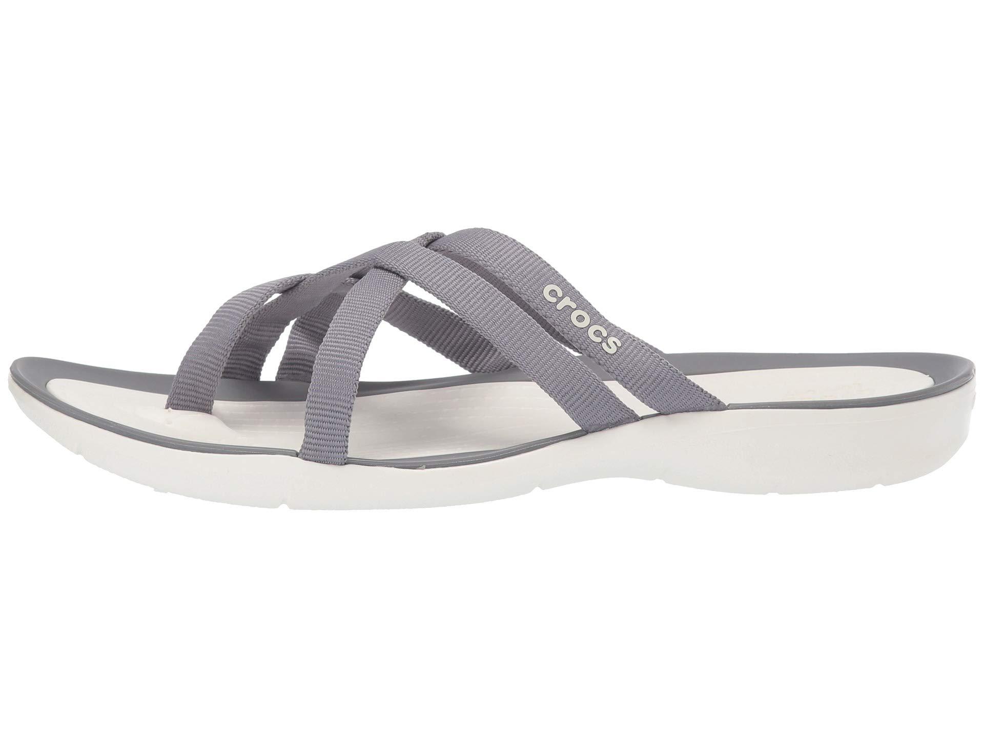 crocs swiftwater webbing flip