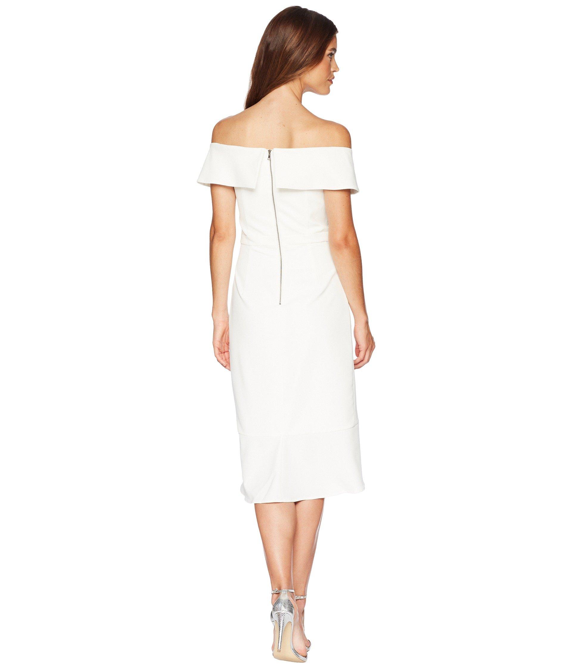 bardot bella flute dress
