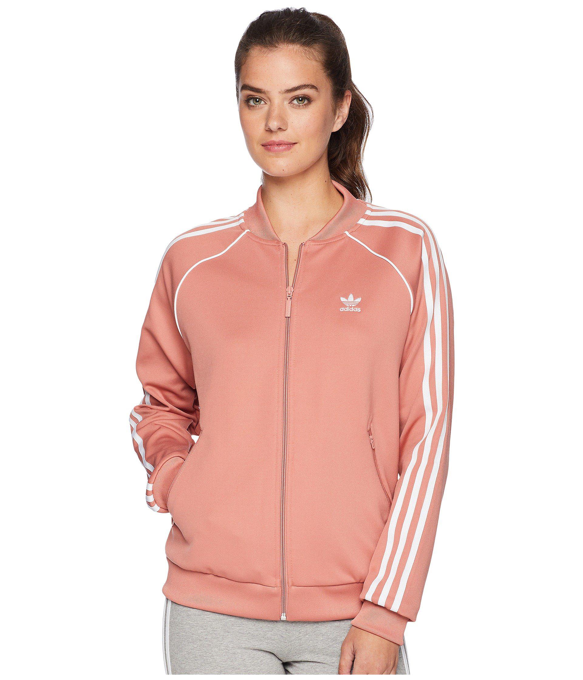 adidas Originals Synthetic Sst Track Jacket in Ash Pink (Pink) - Lyst