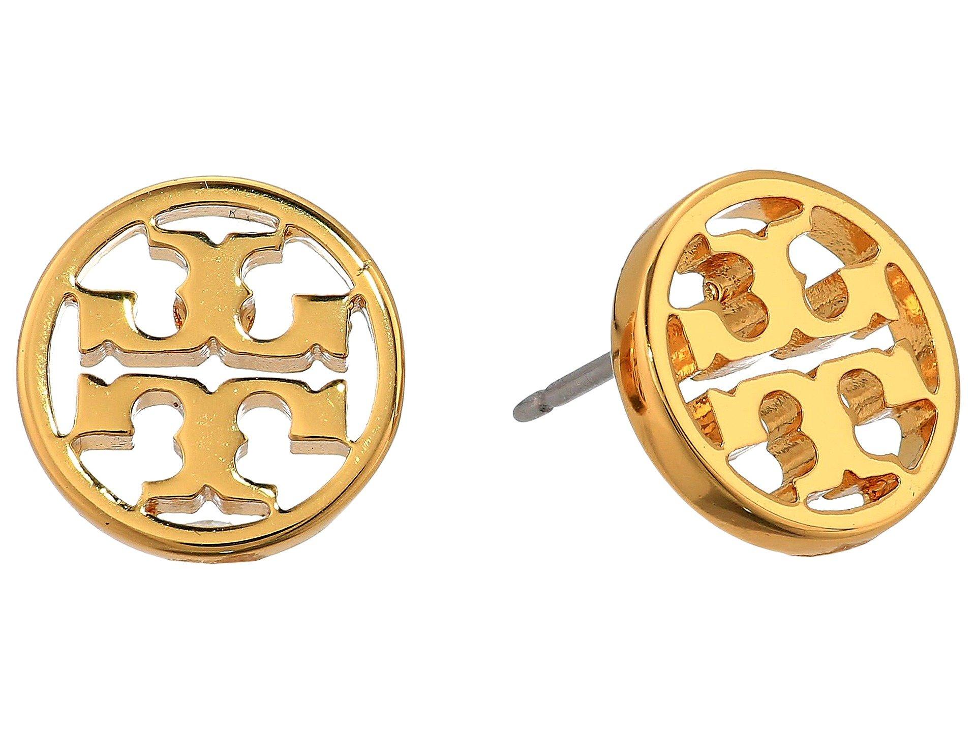 Tory Burch Logo Circlestud Earrings in Gold (Metallic) Save 26 Lyst