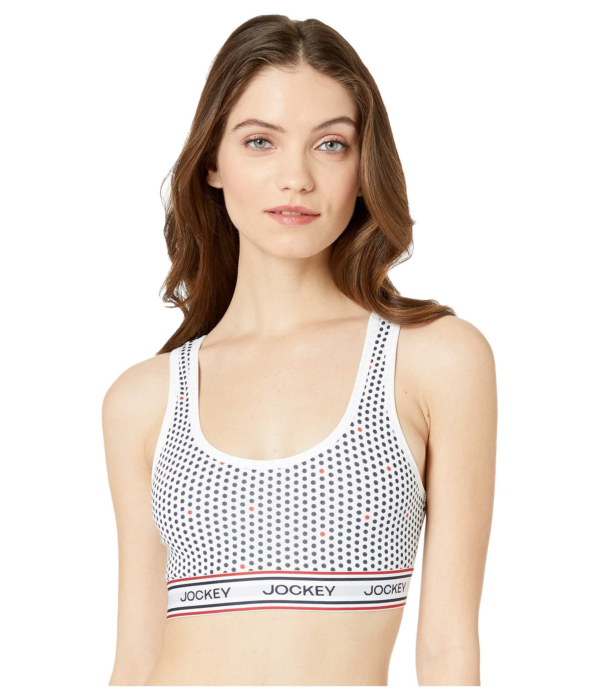 jockey retro stripe bralette