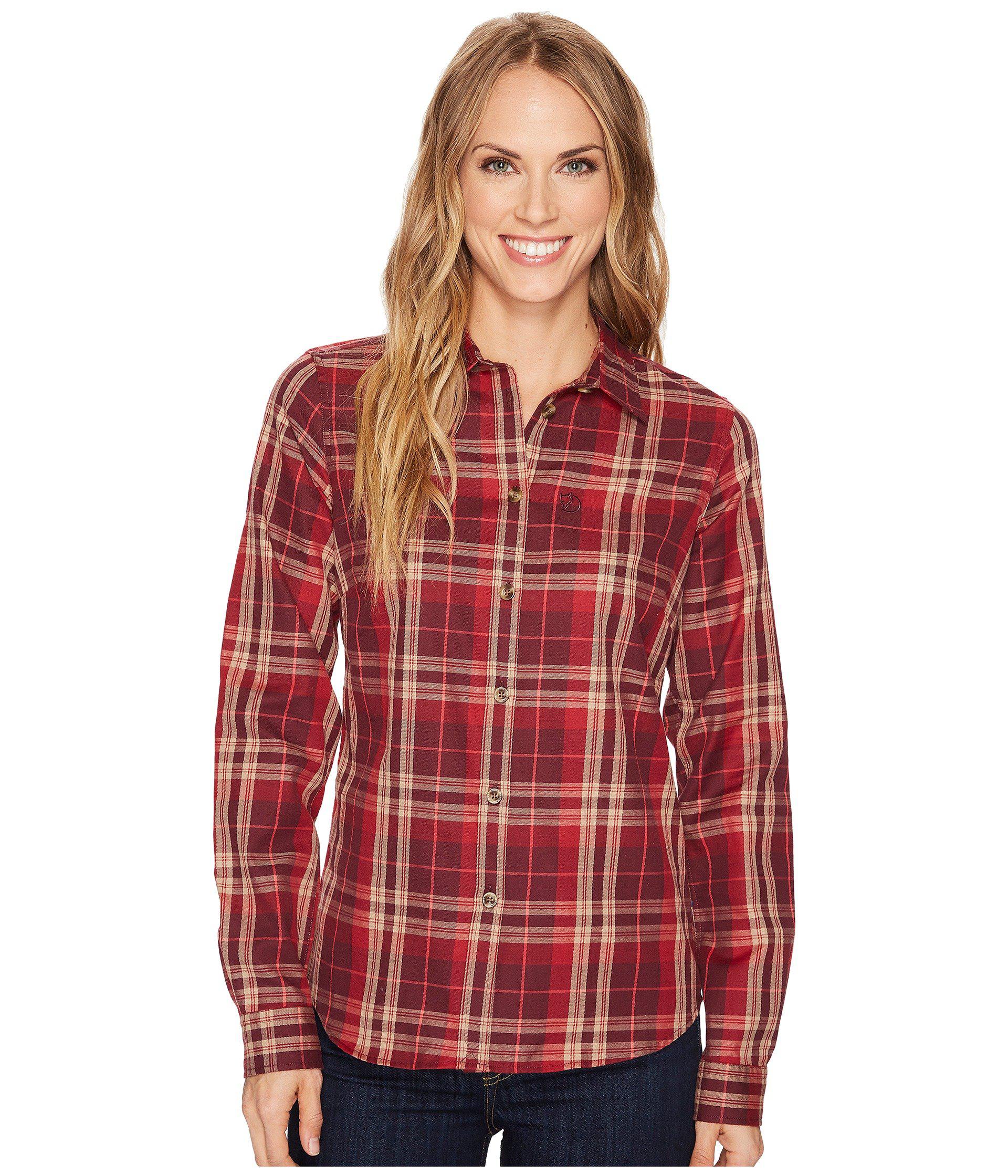 Fj/ällr/även Womens /Övik Flannel Shirt Ls W /Övik Flannel Shirt