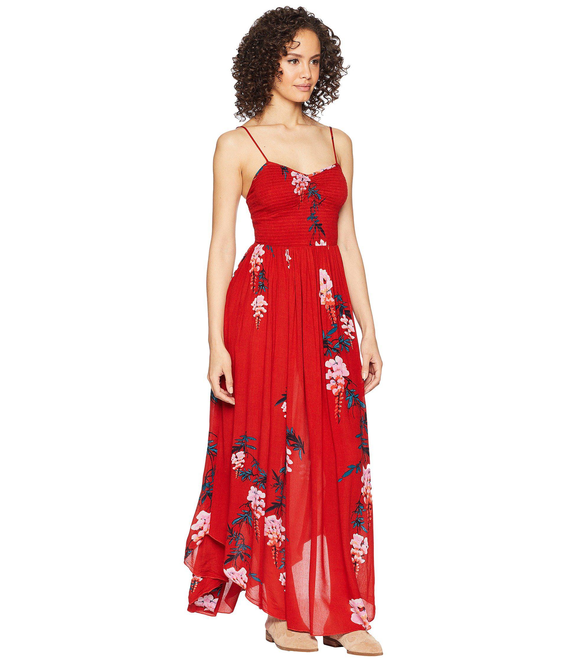 beau smocked printed slip