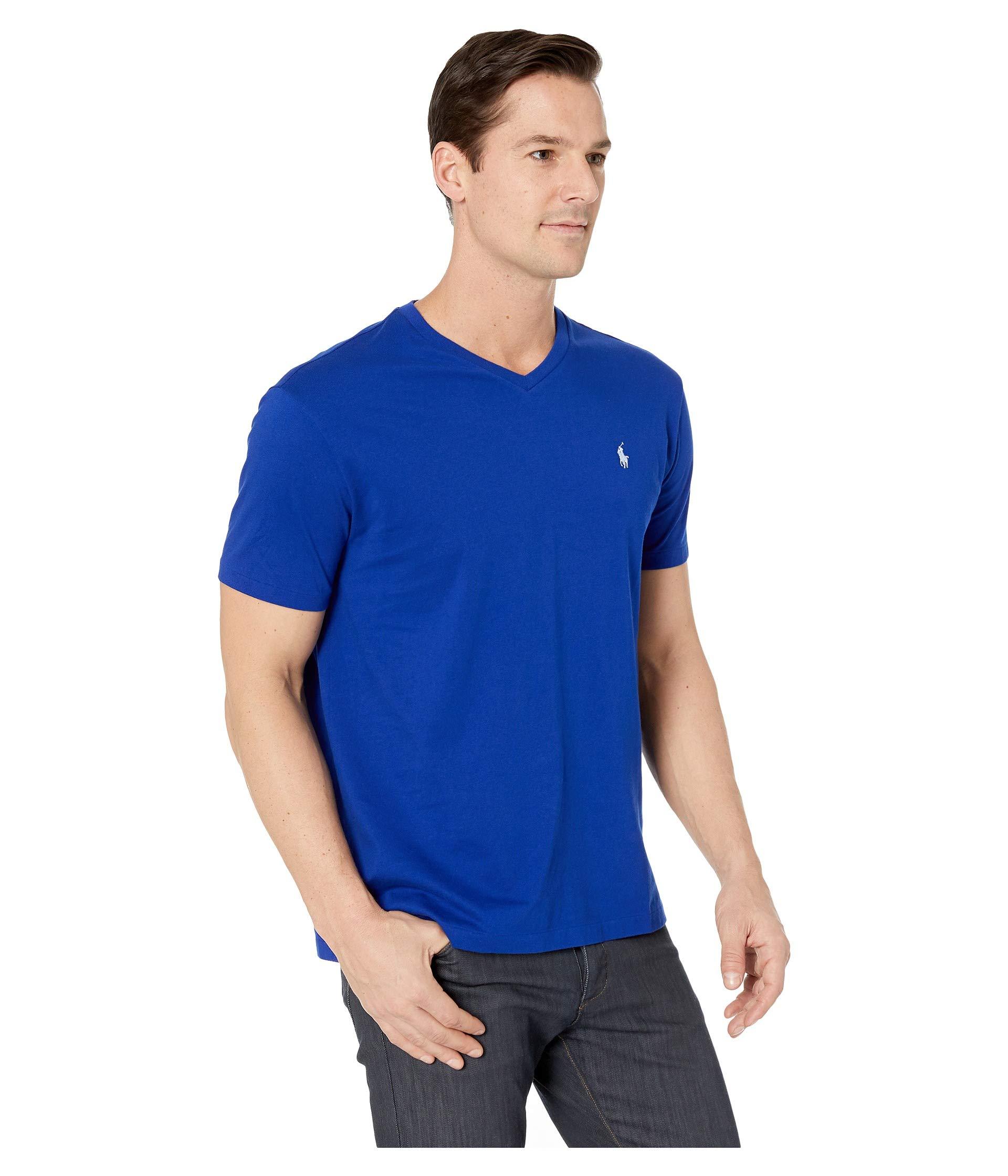 Polo Ralph Lauren Cotton 26/1 Jersey V-neck Short Sleeve Classic Fit T ...