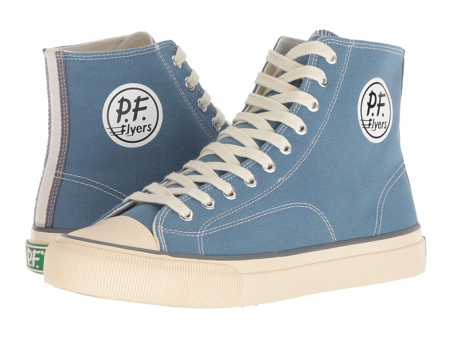 PF Flyers All American Hi (light Petrol Canvas) Men's Lace Up Casual Shoes  in Blue for Men | Lyst