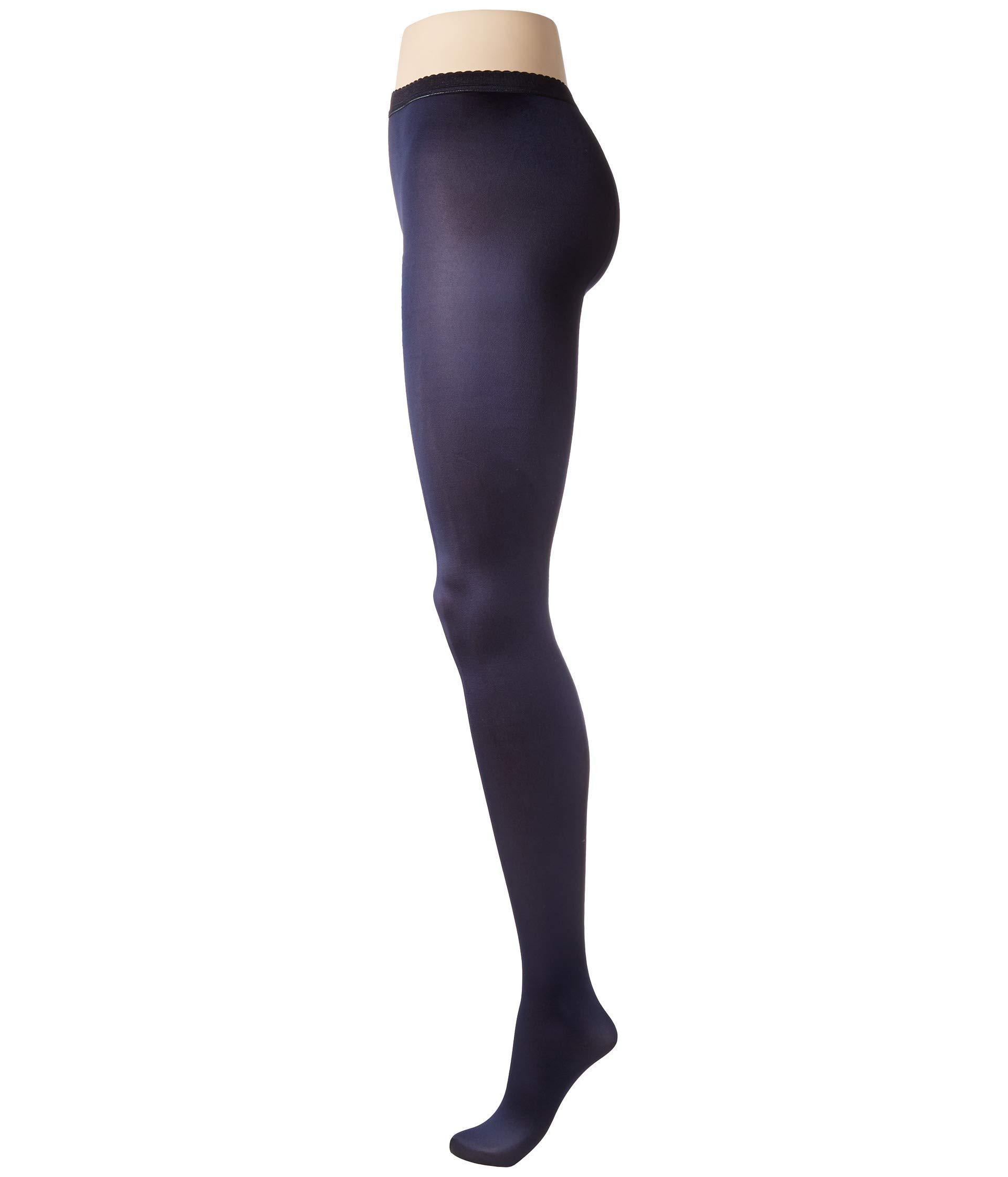 Wolford Satin De Luxe sapphire Blue Hose Lyst