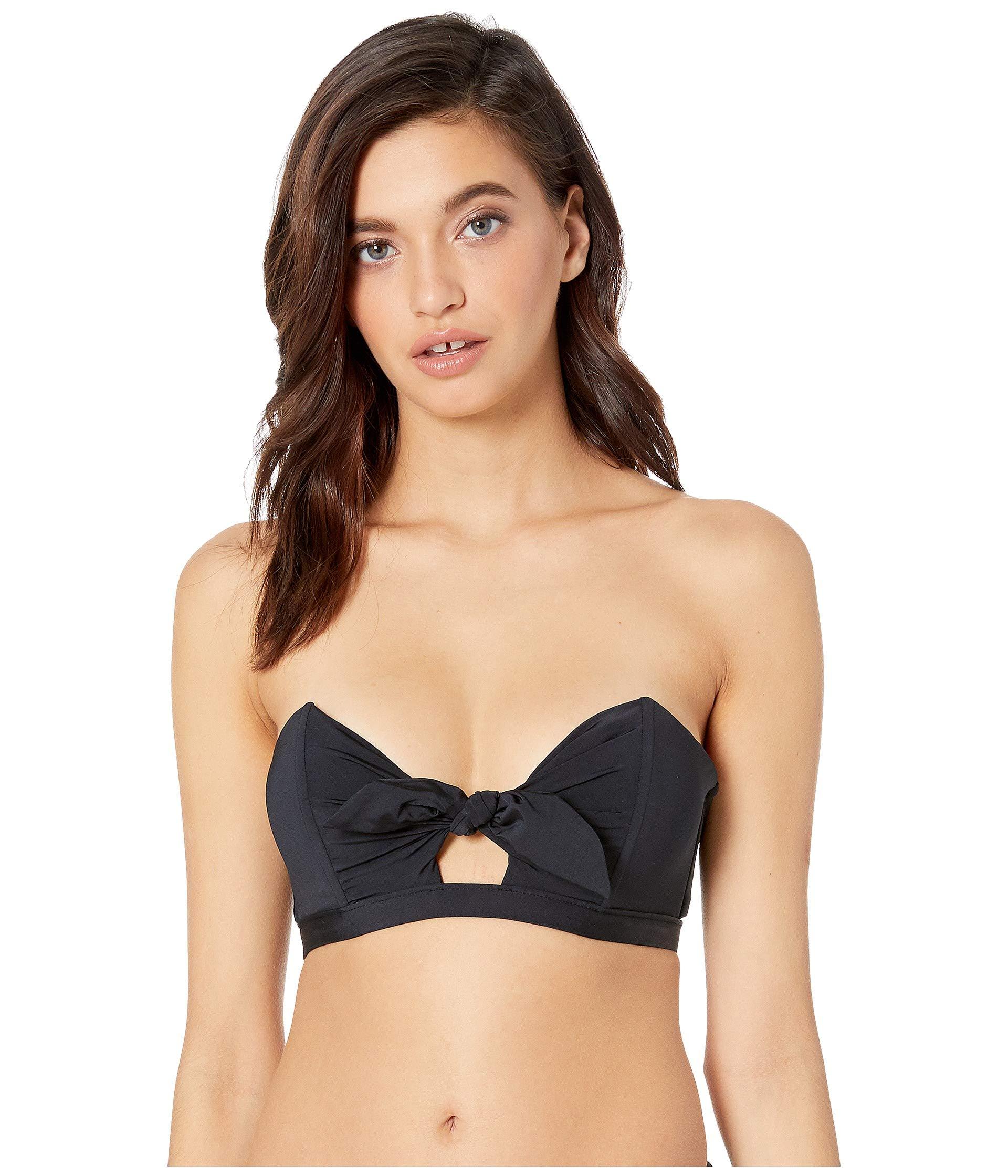 black keyhole bikini top