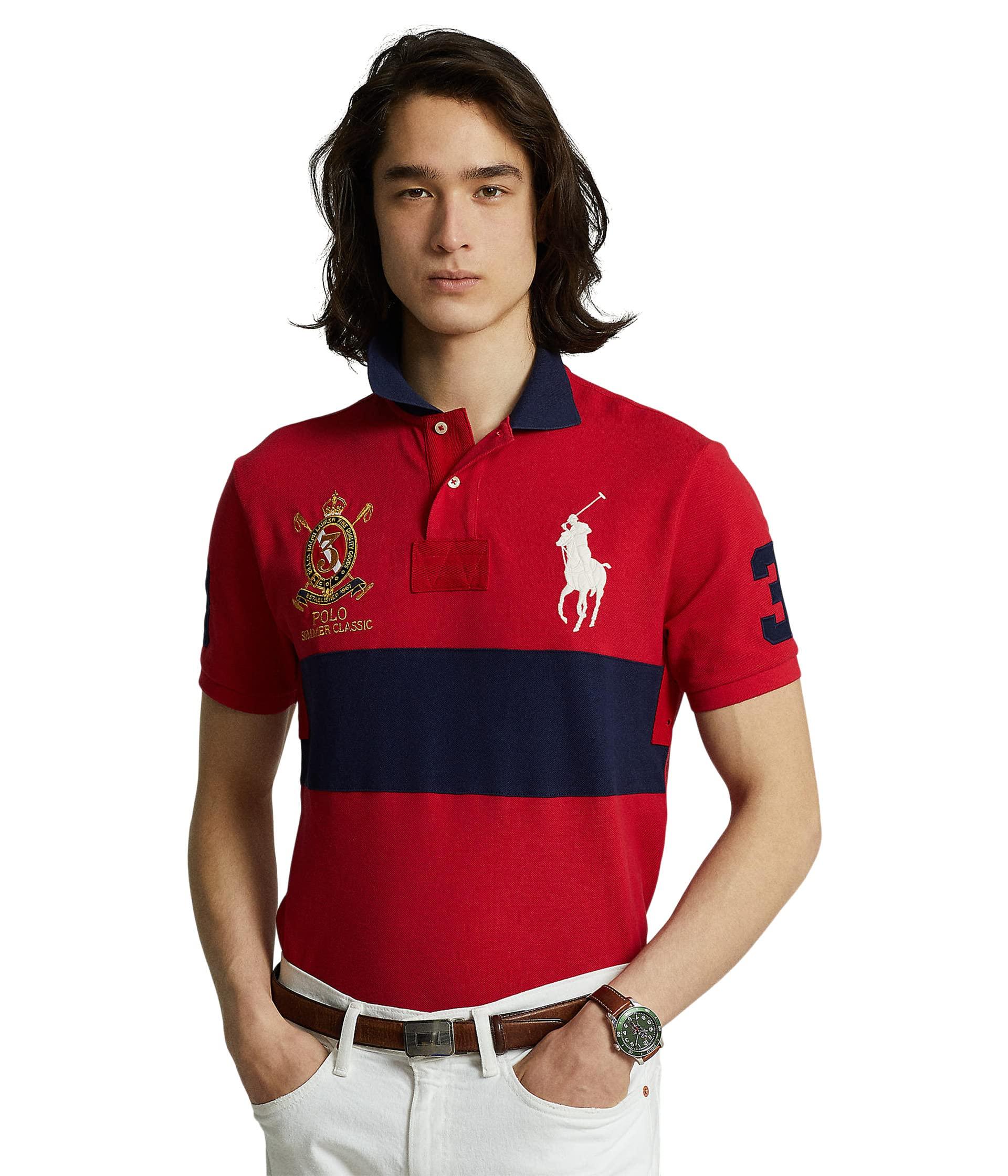 Polo Ralph Lauren Classic Fit Big Pony Polo Shirt in Red for Men | Lyst