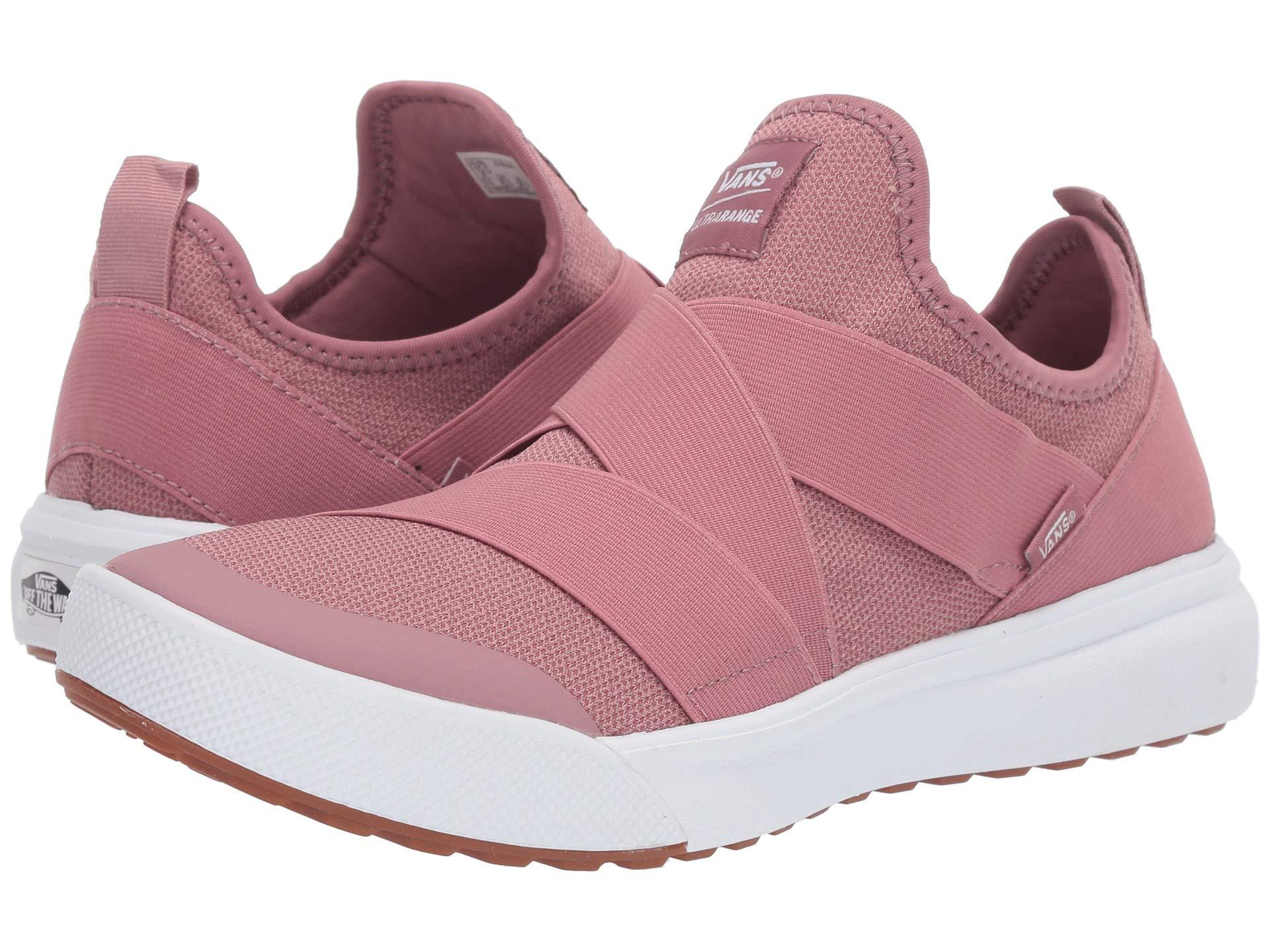 vans running shoes pink