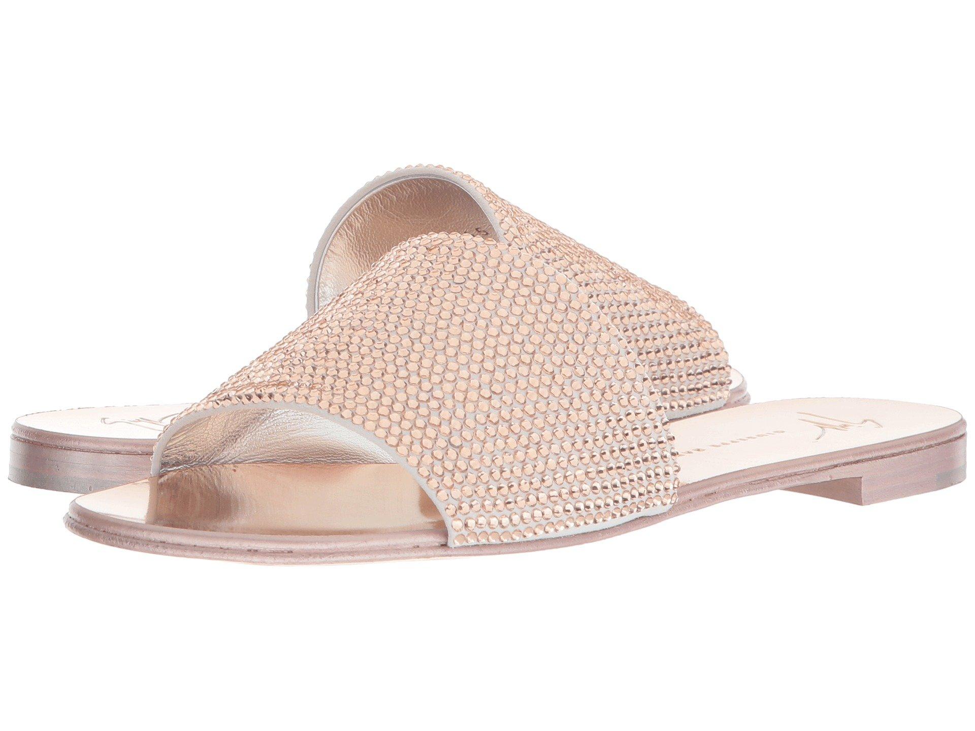 rhinestone slide sandals