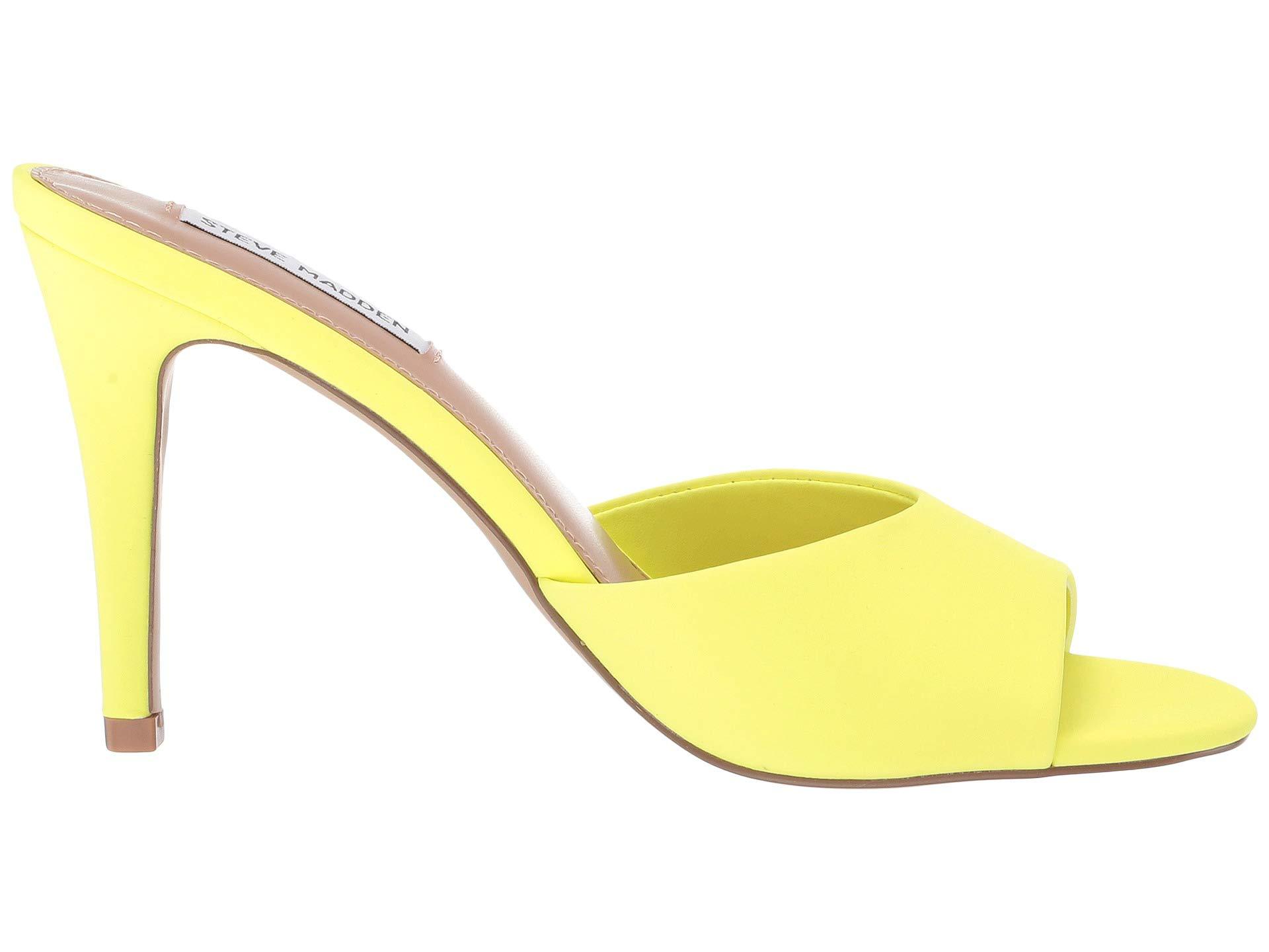 steve madden yellow mules