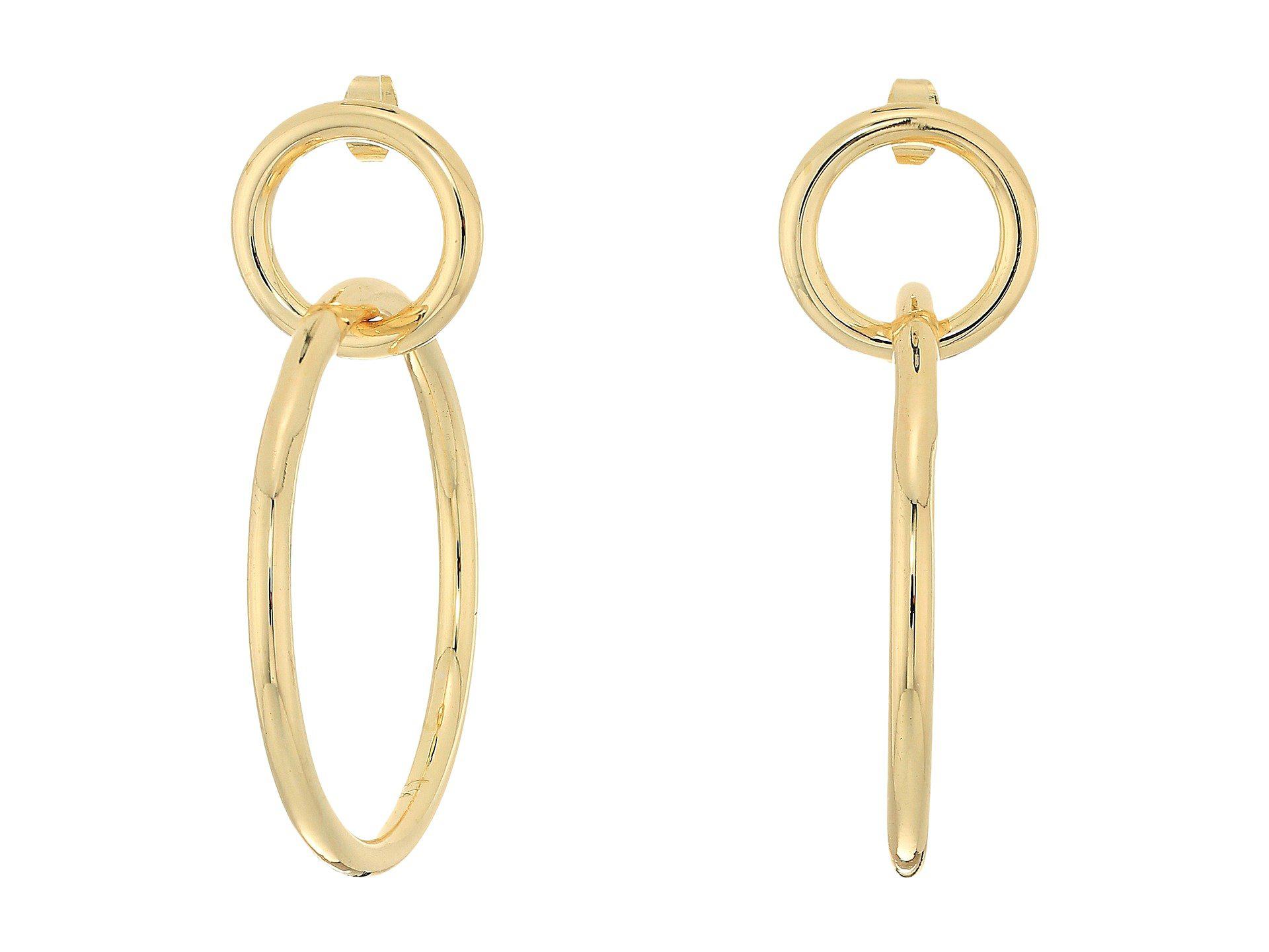 Interlocking Gold Hoop Earrings Sale 