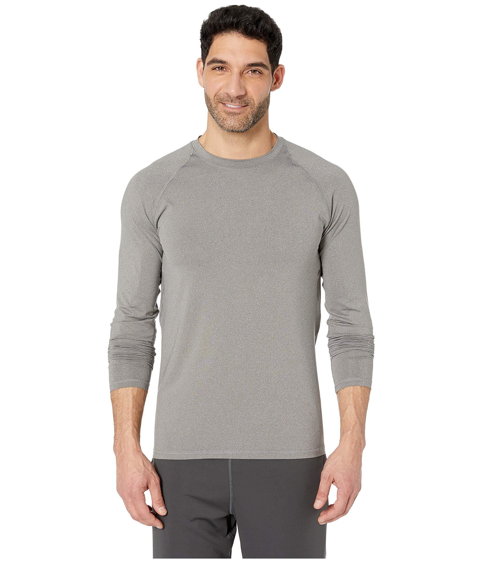 Jockey Active Synthetic Long Sleeve Sport Top in Gray for Men - Lyst