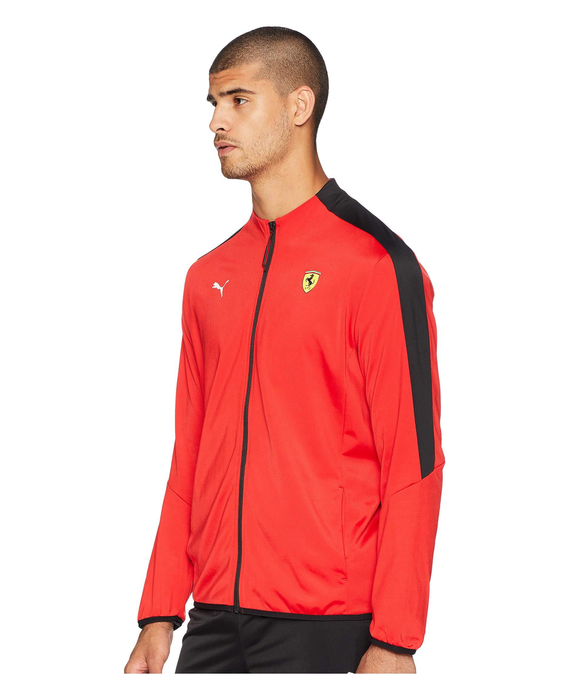 Download PUMA Synthetic Sf T7 Track Jacket (rosso Corsa) Men's Coat ...