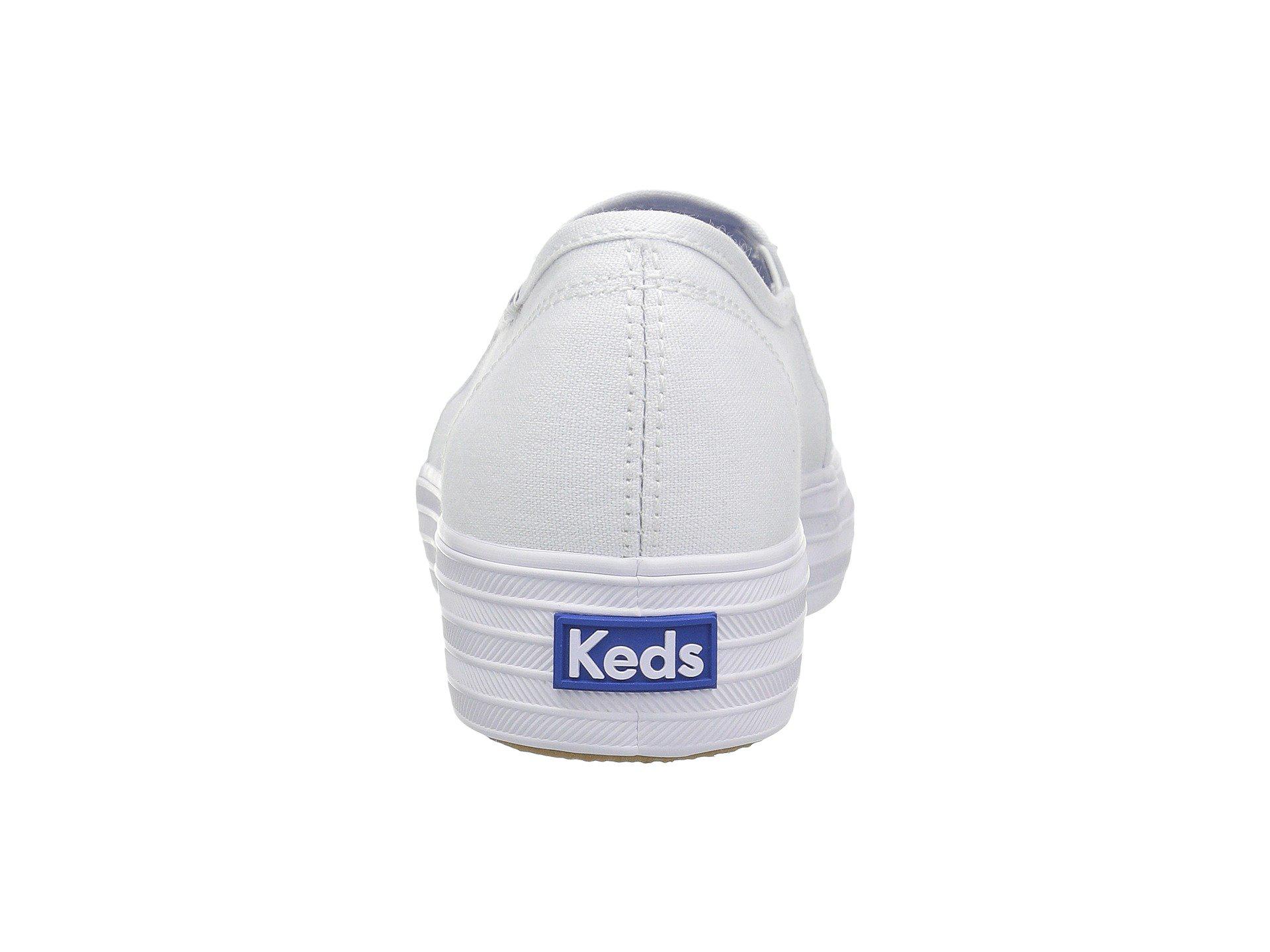 keds triple decker white canvas