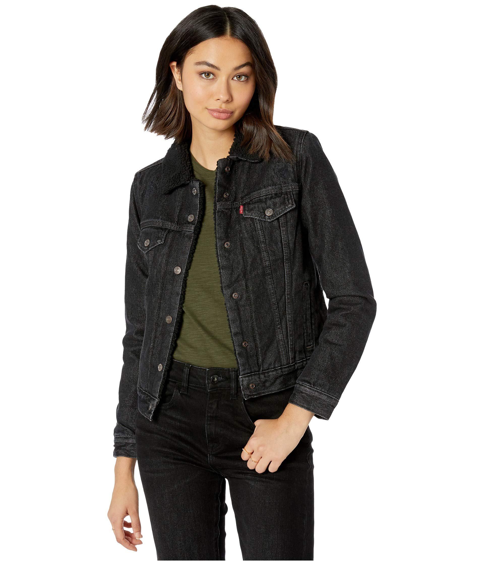 Original sherpa trucker jacket black discount