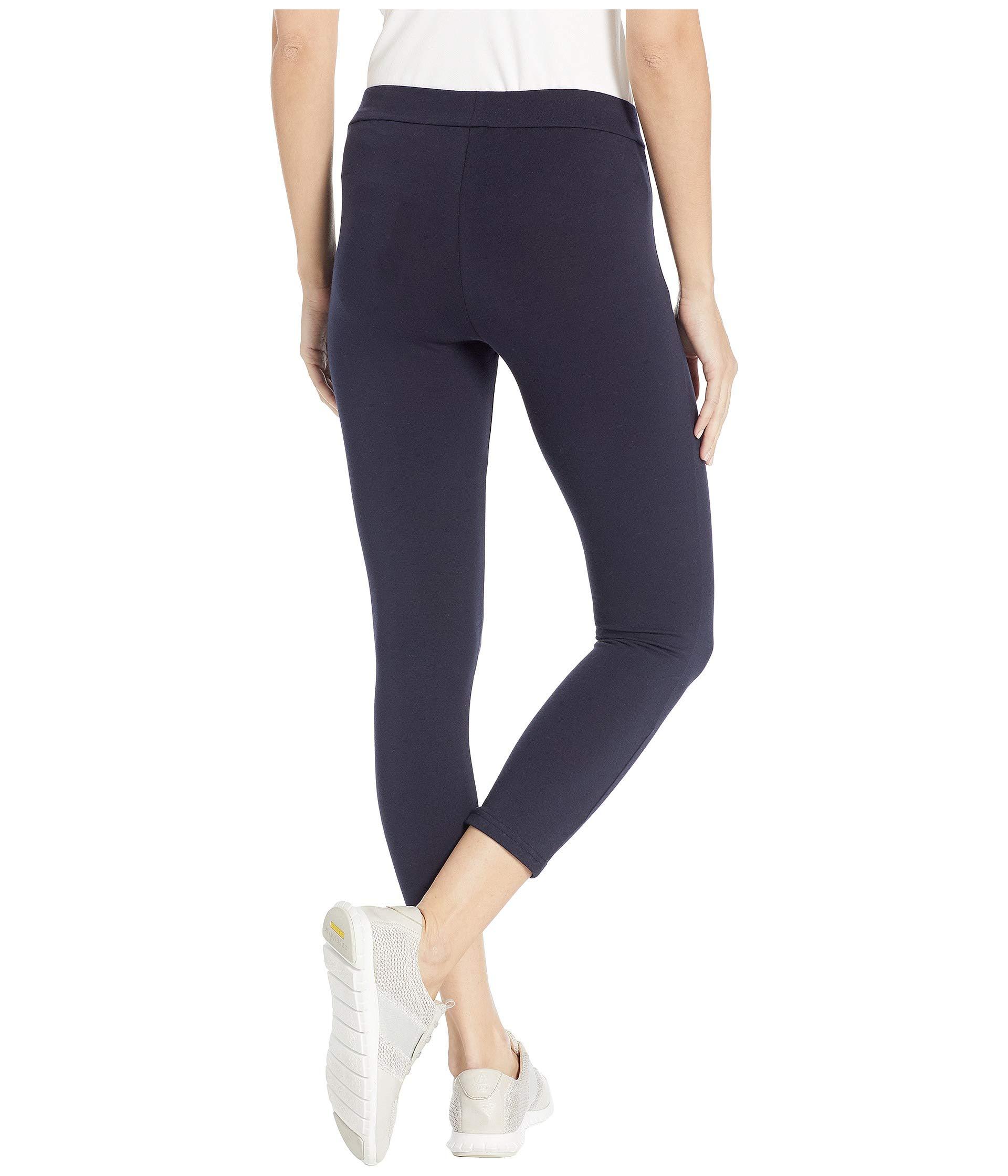 Cotton Capri Leggings Wide Waistband