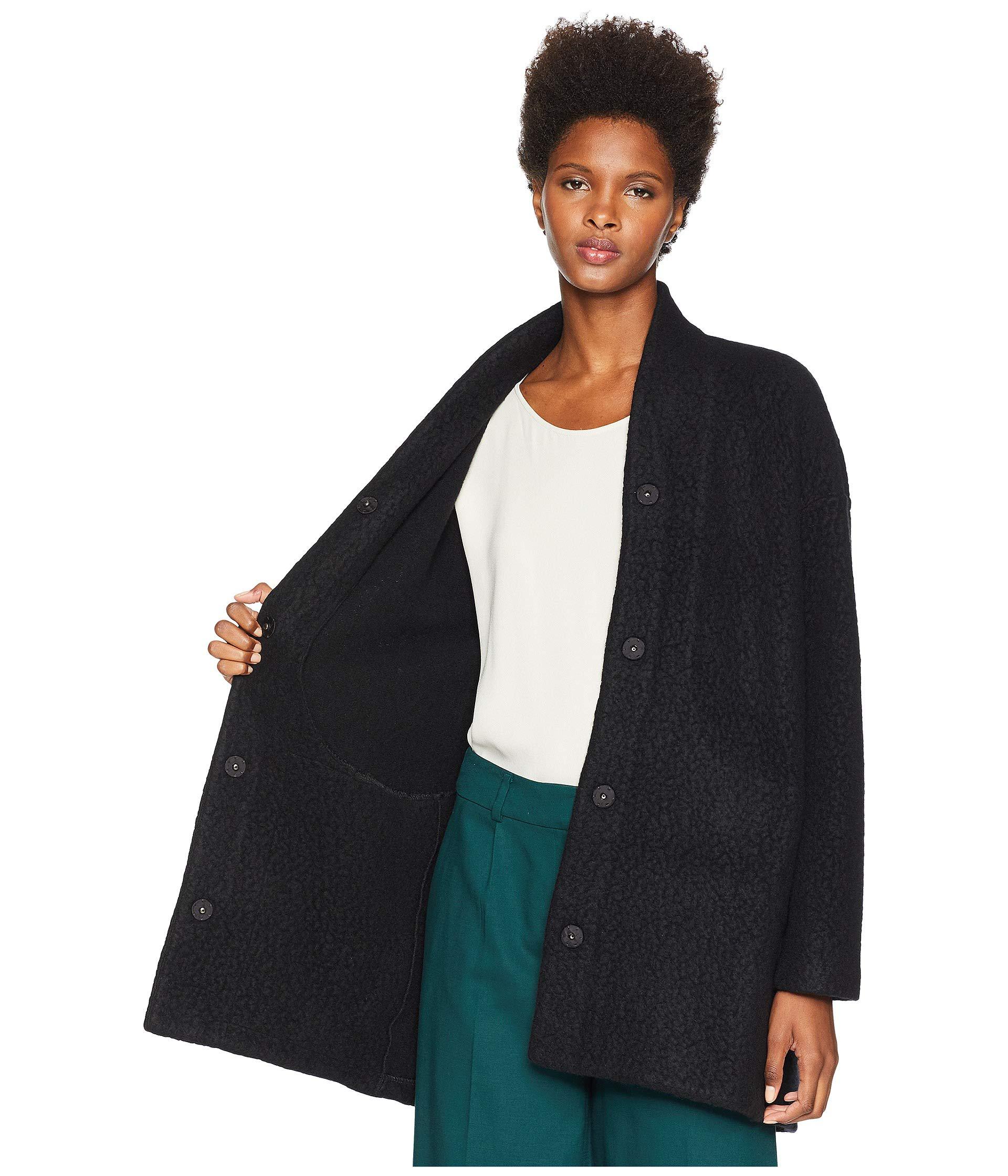 eileen fisher boiled wool jacket