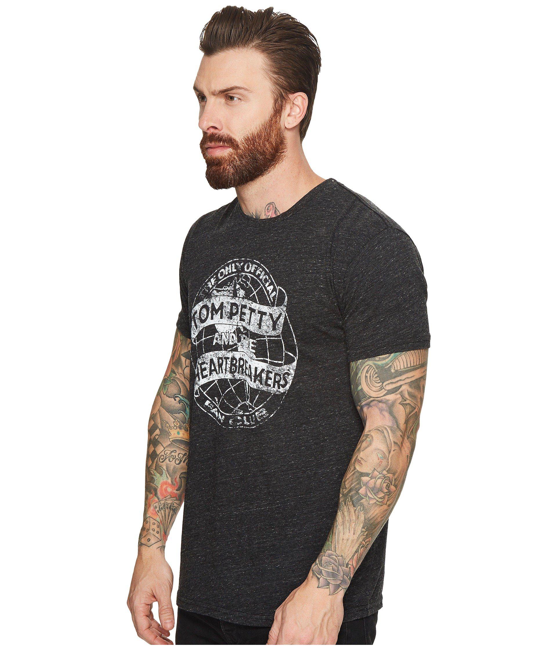 The Original Retro Brand Synthetic Tom Petty Fan Club Tri Blend Tee Streaky Black Mens T Shirt For Men Lyst