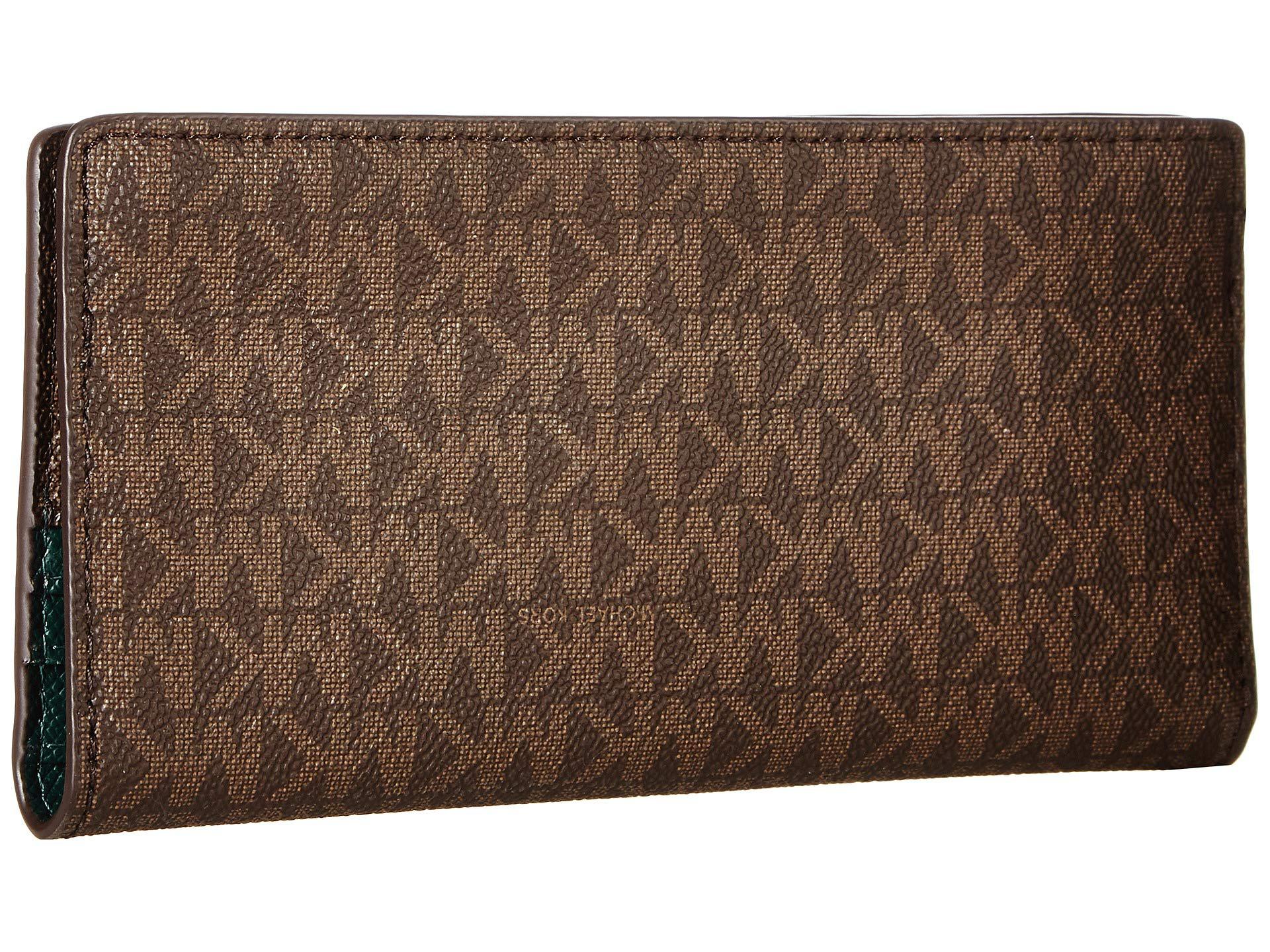 MICHAEL Michael Kors Large Card Case Carryall (green Version) Credit Card Wallet Lyst