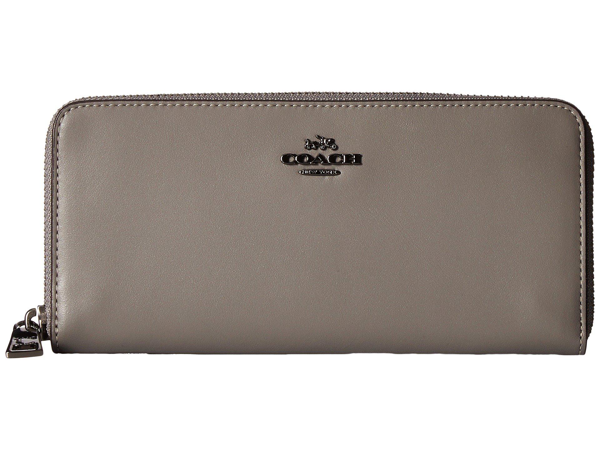COACH Slim Accordion Zip Wallet In Smooth Leather in dk ...