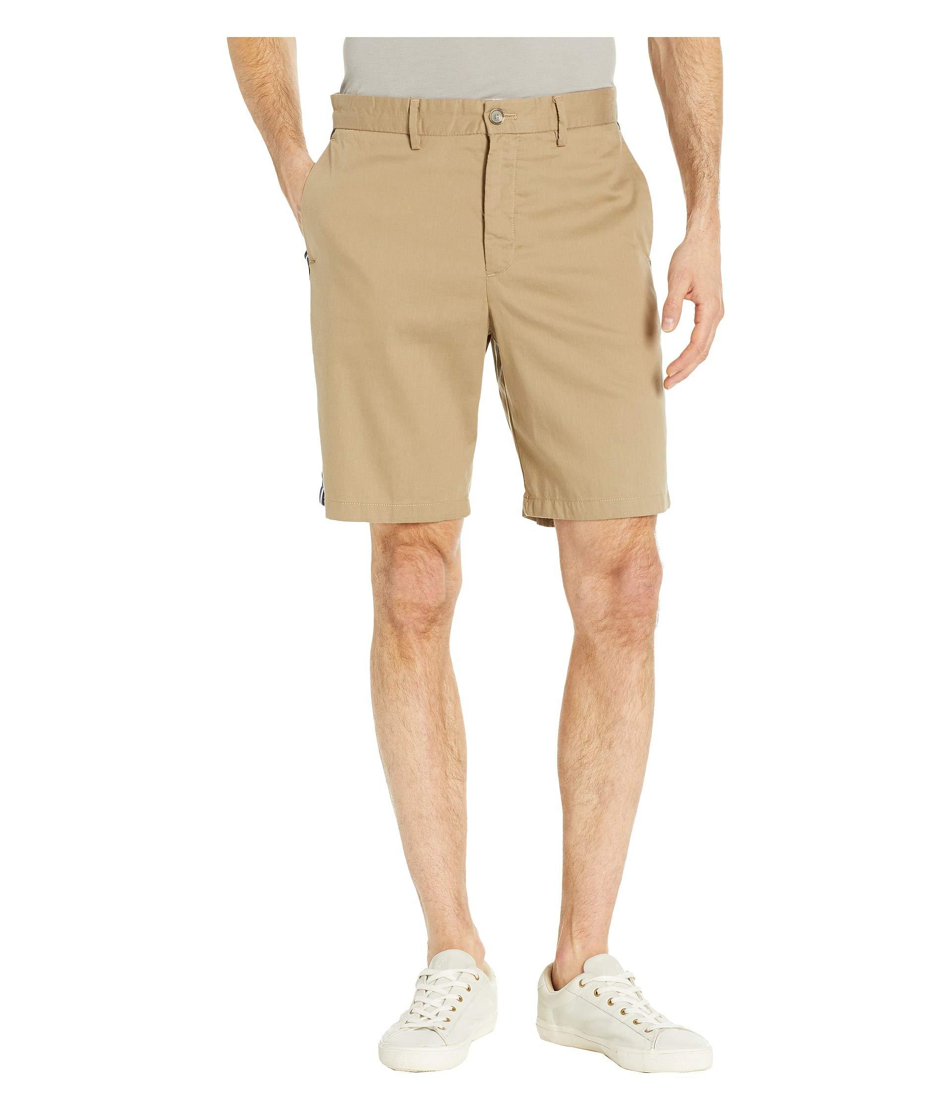 Lyst Calvin Klein Contrast Stripe Cotton Twill Shorts (black) Men's