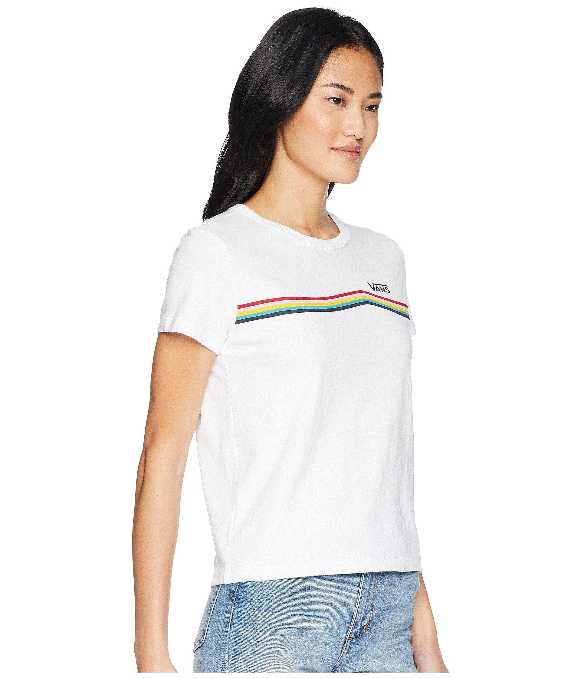vans checkered rainbow shirt