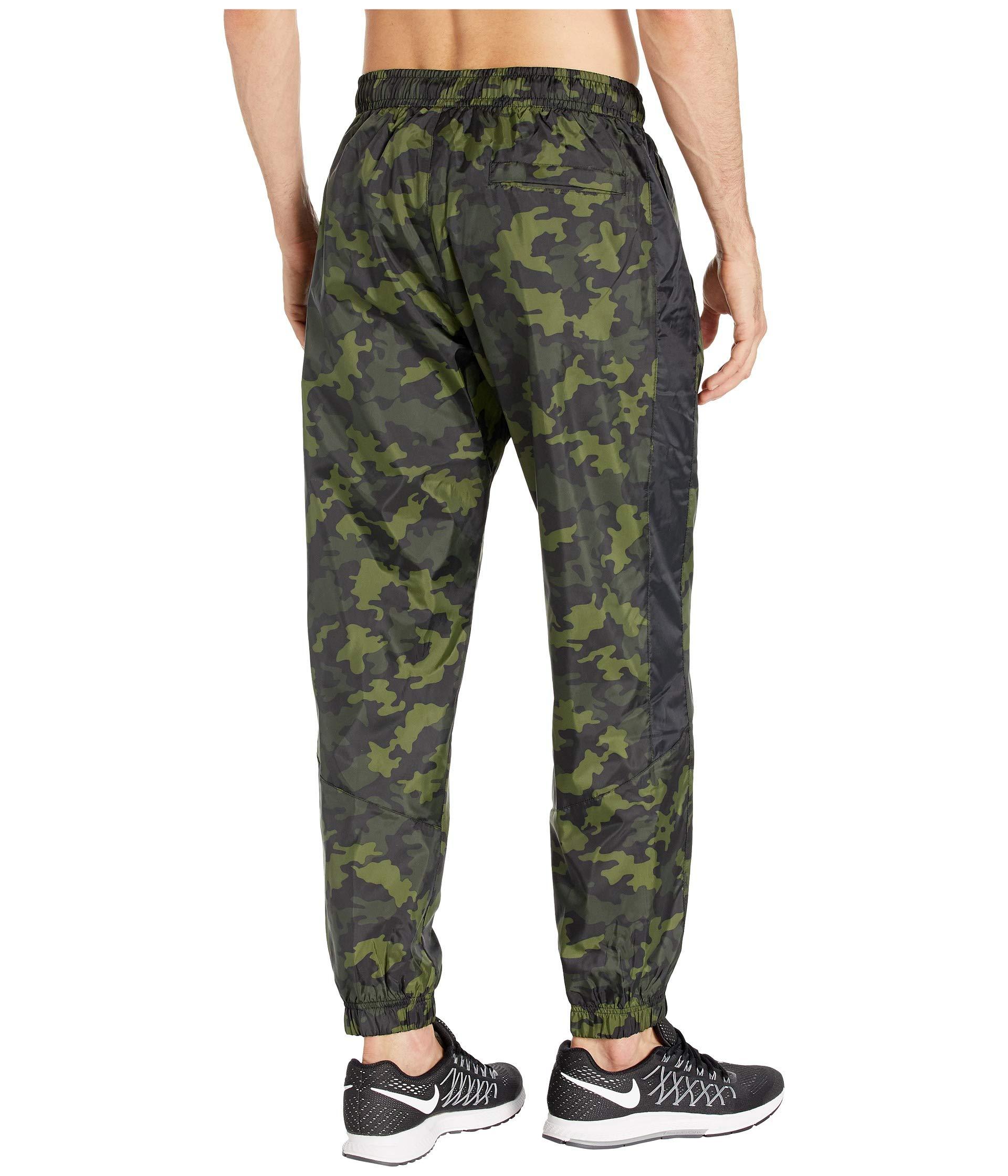 Nike Synthetic Camo Woven Track Pants in Green Camo (Green) for Men | Lyst