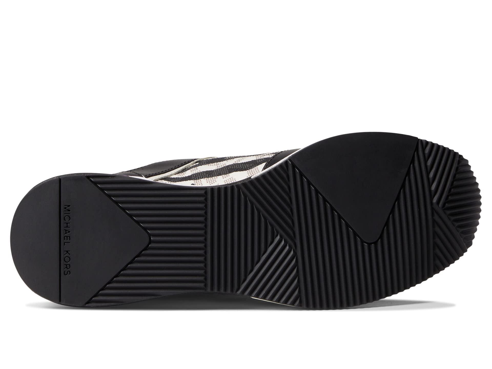 michael kors georgie embossed leather trainer