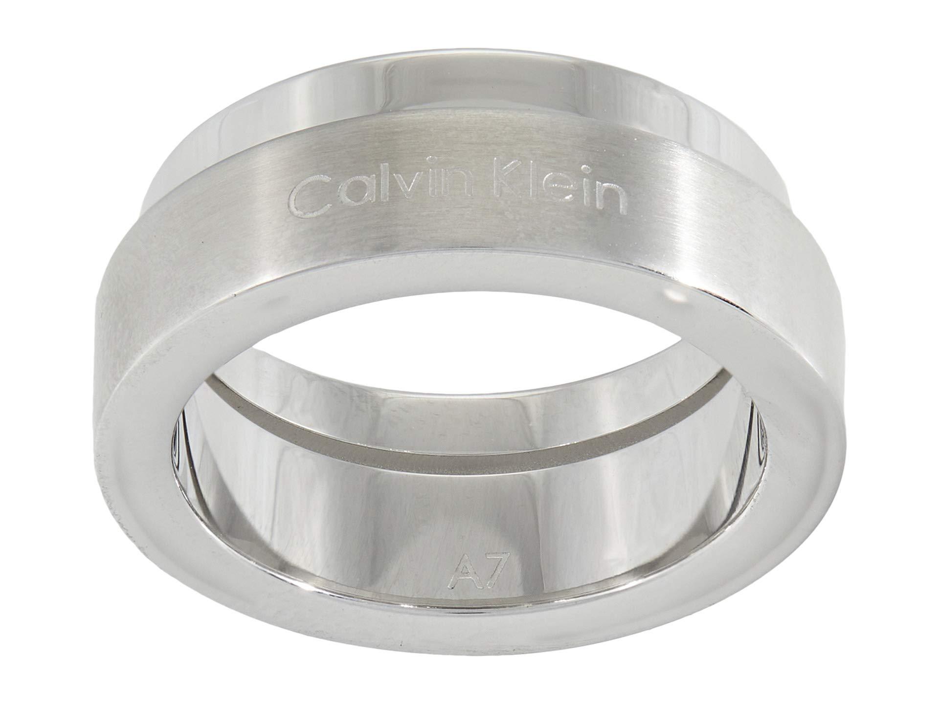 Calvin Klein Unite Ring Ring in Silver (Metallic) - Lyst