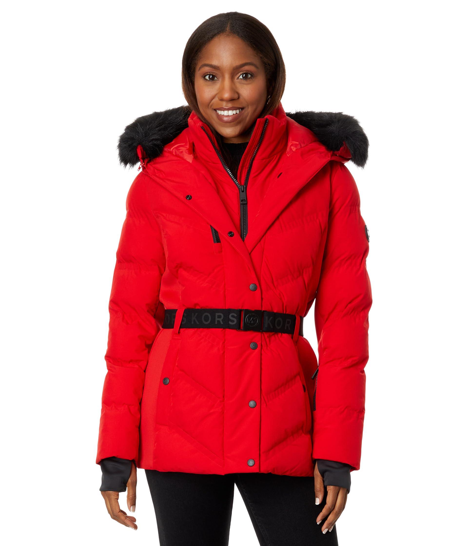 Michael kors red clearance parka