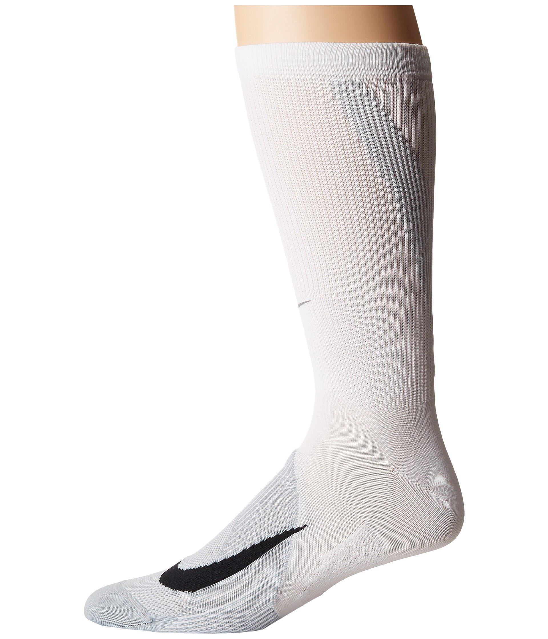 Nike Synthetic Elite Lightweight Crew Running Socks in Gray - Lyst